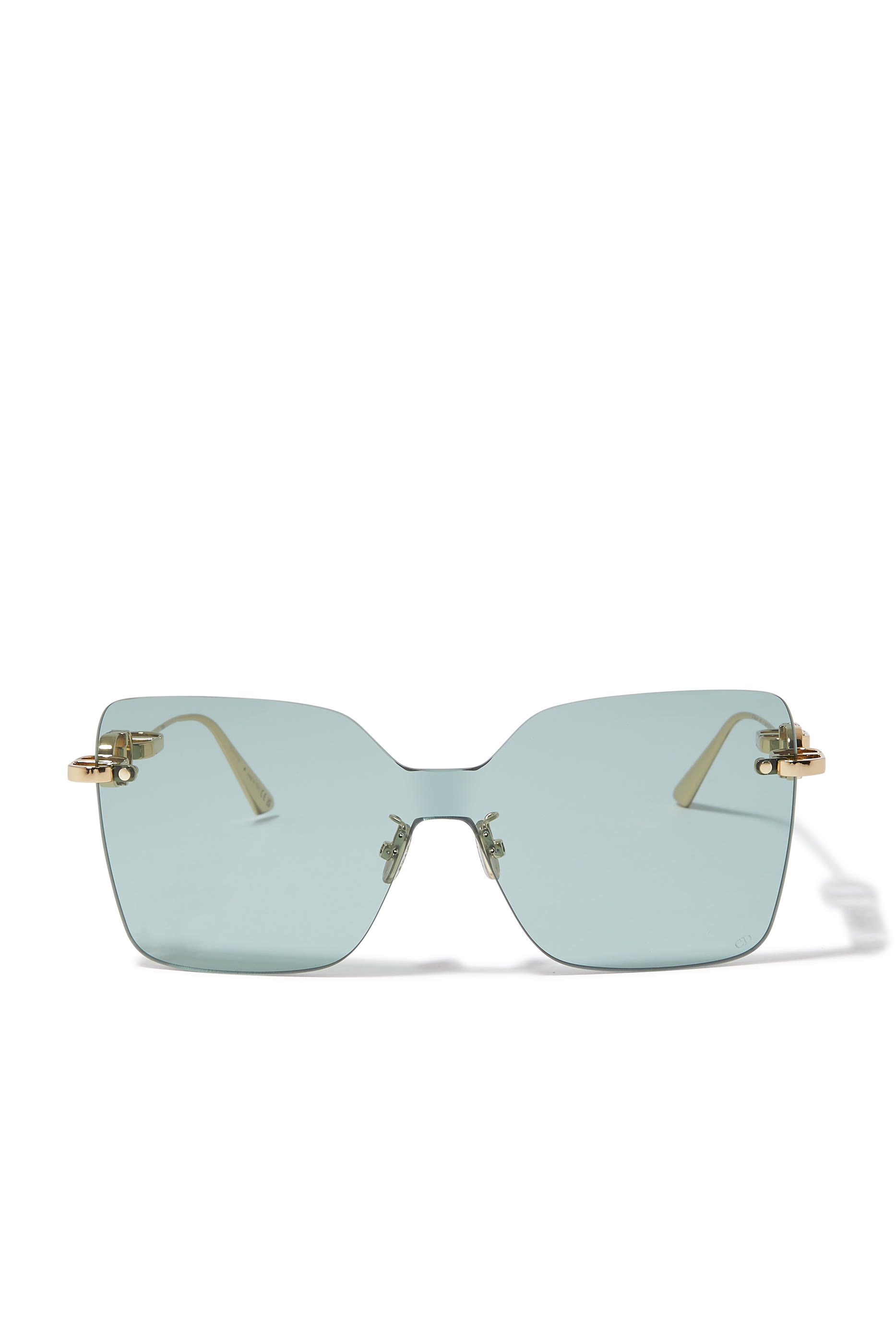 CD Chain M1U Gold Mask Sunglasses