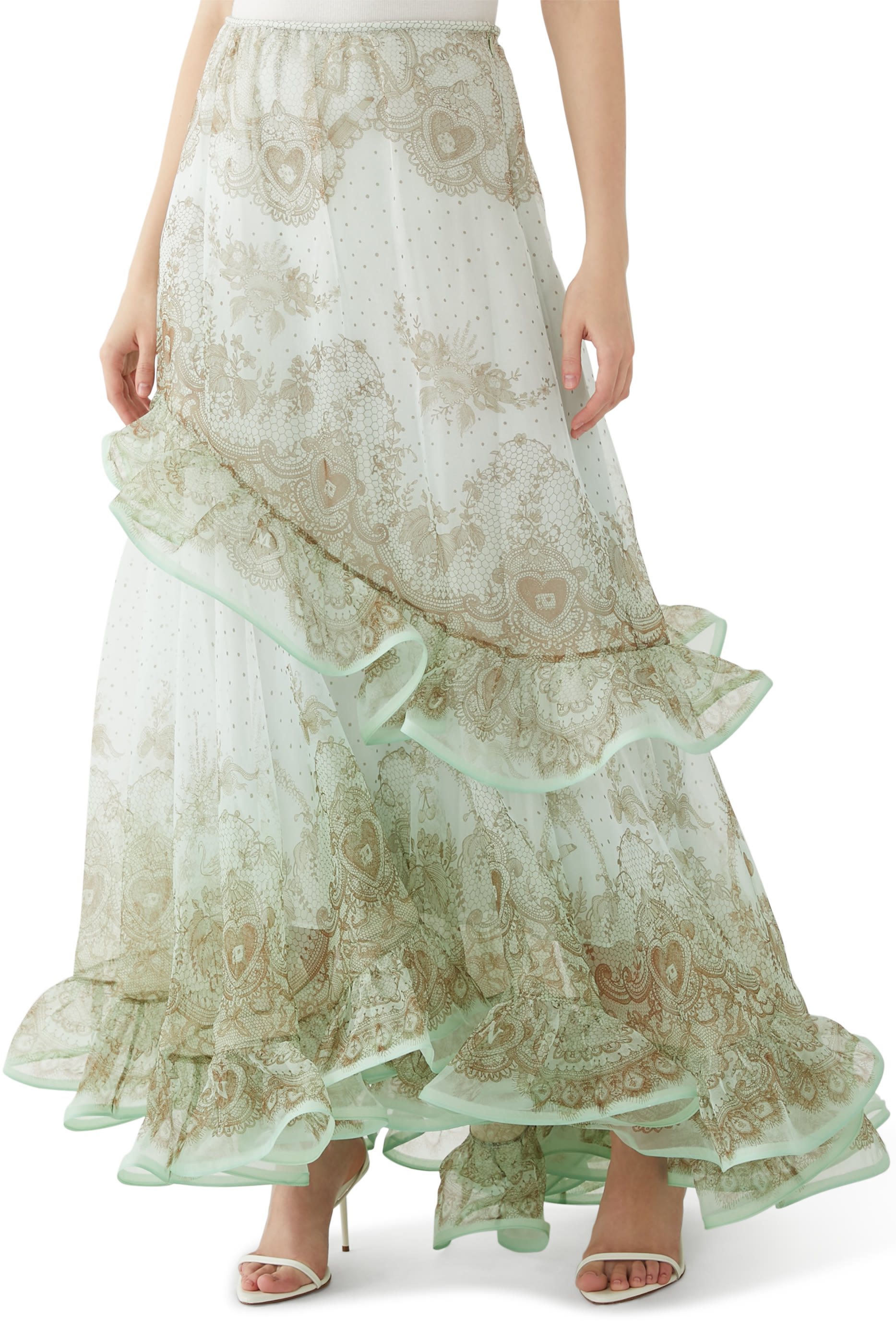 Crush Flutter Maxi Skirt