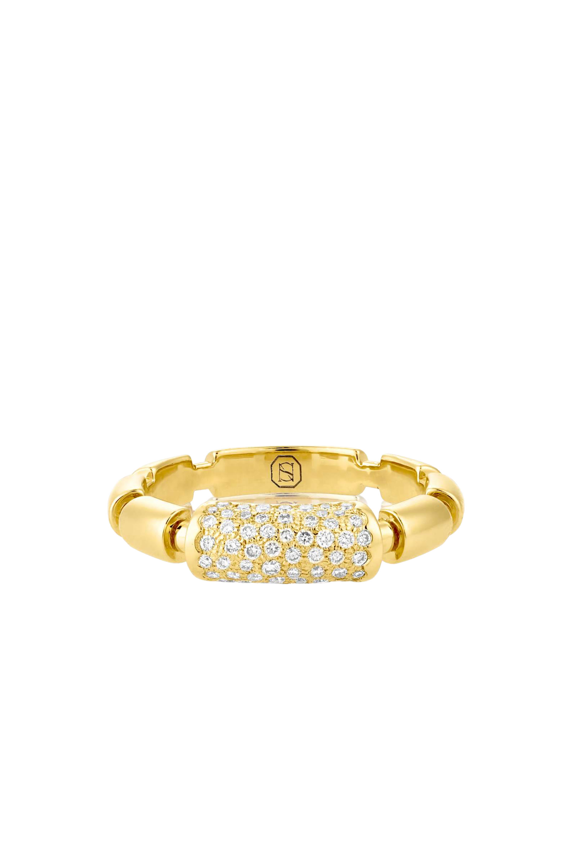 Iteru Ring, 18k Yellow Gold & Diamonds