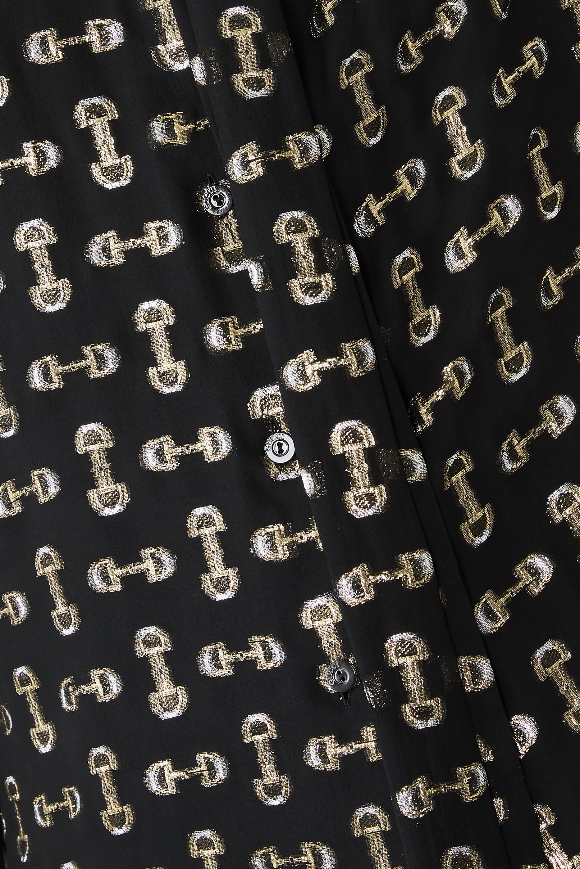 Horsebit Silk Fil Coup&eacute; Shirt 