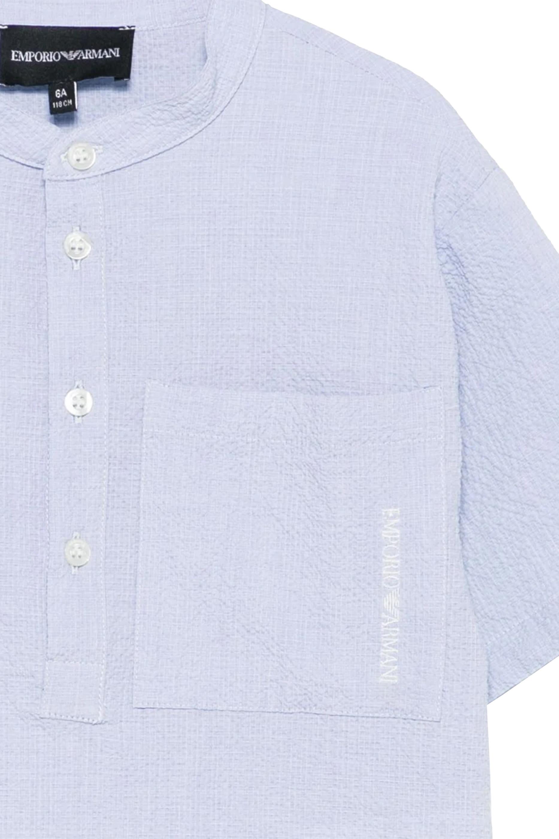 Kids  Striped Logo Shirt