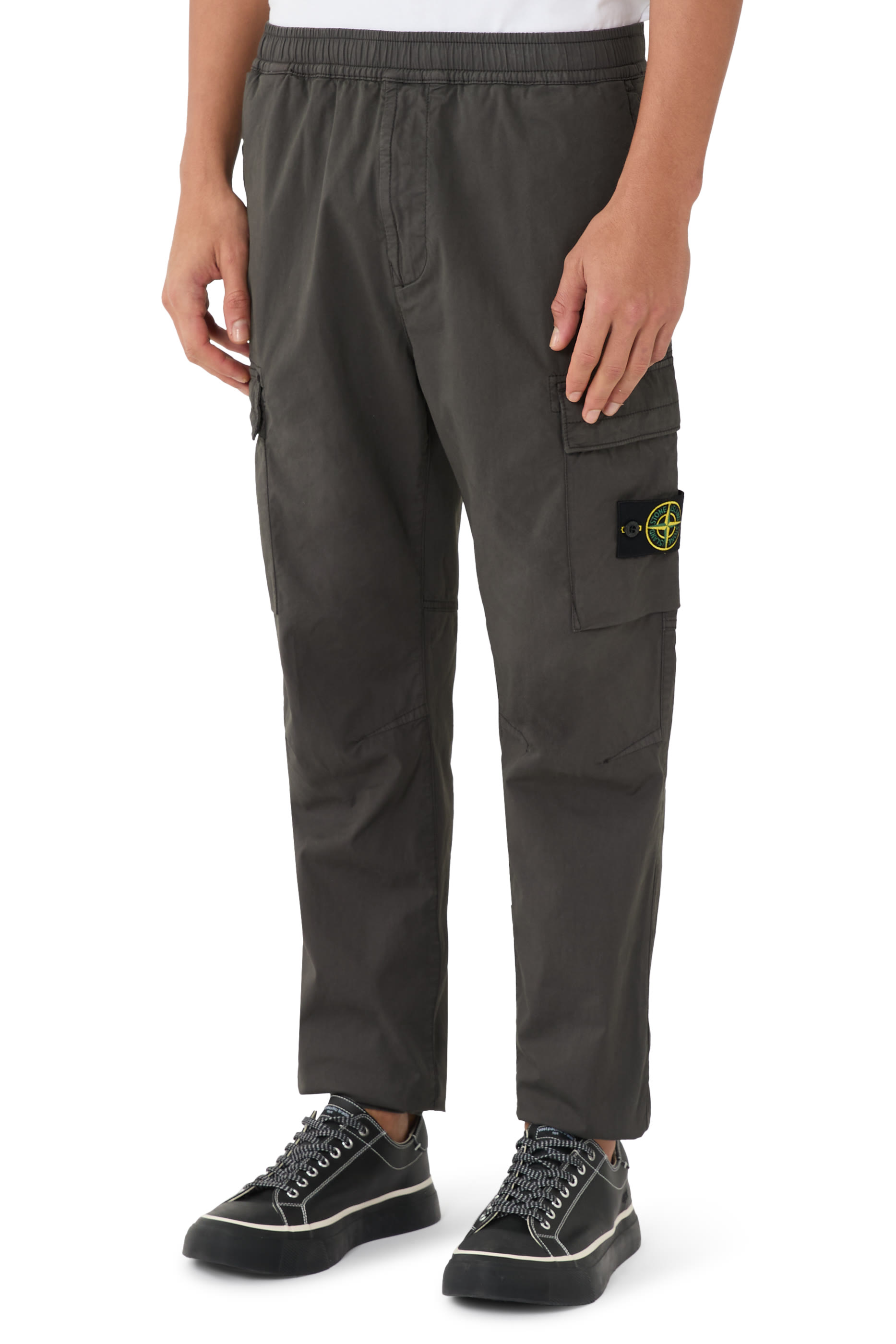 Regular-Tapered-Fit Cargo Trousers