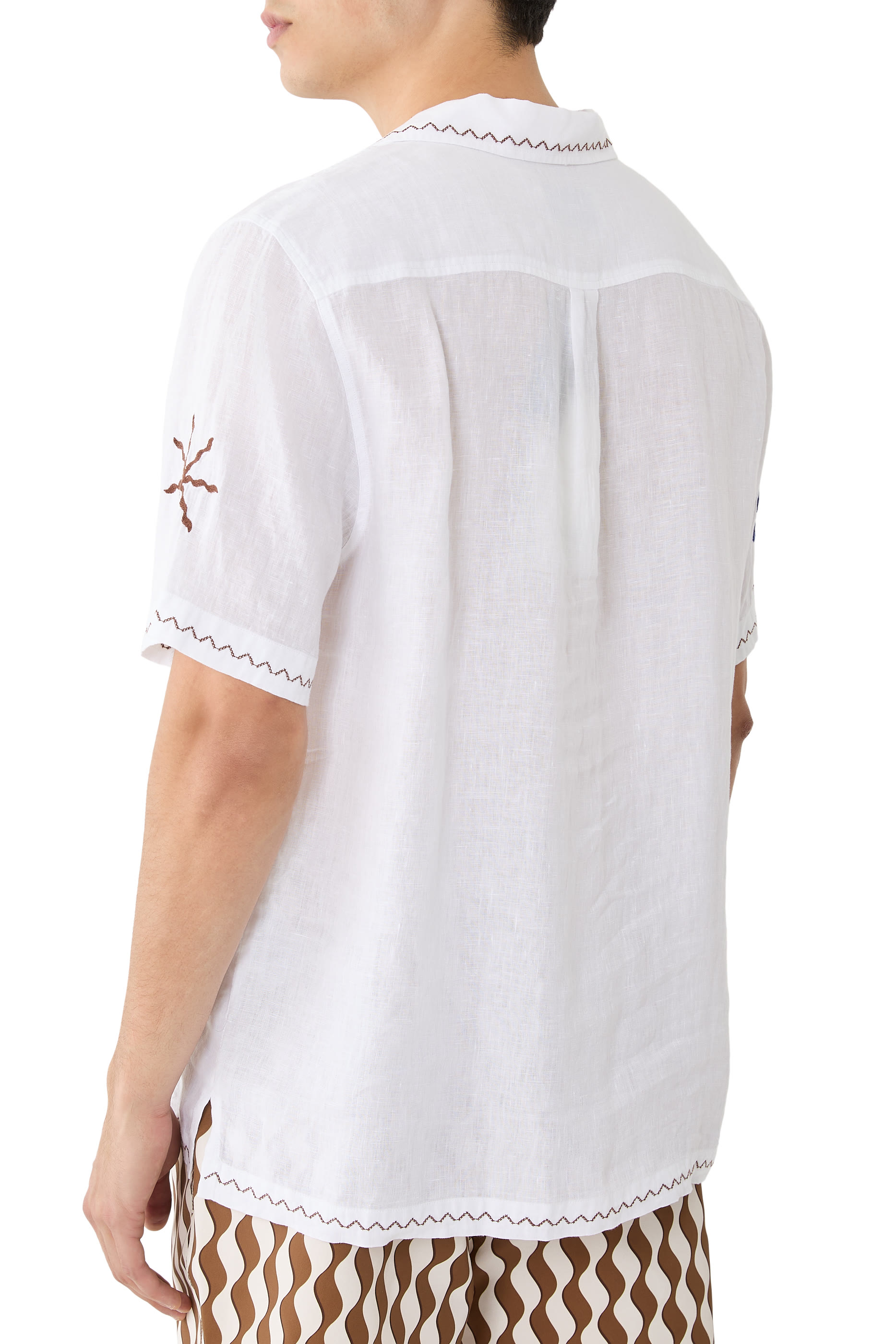Alves Embroidered Linen Shirt