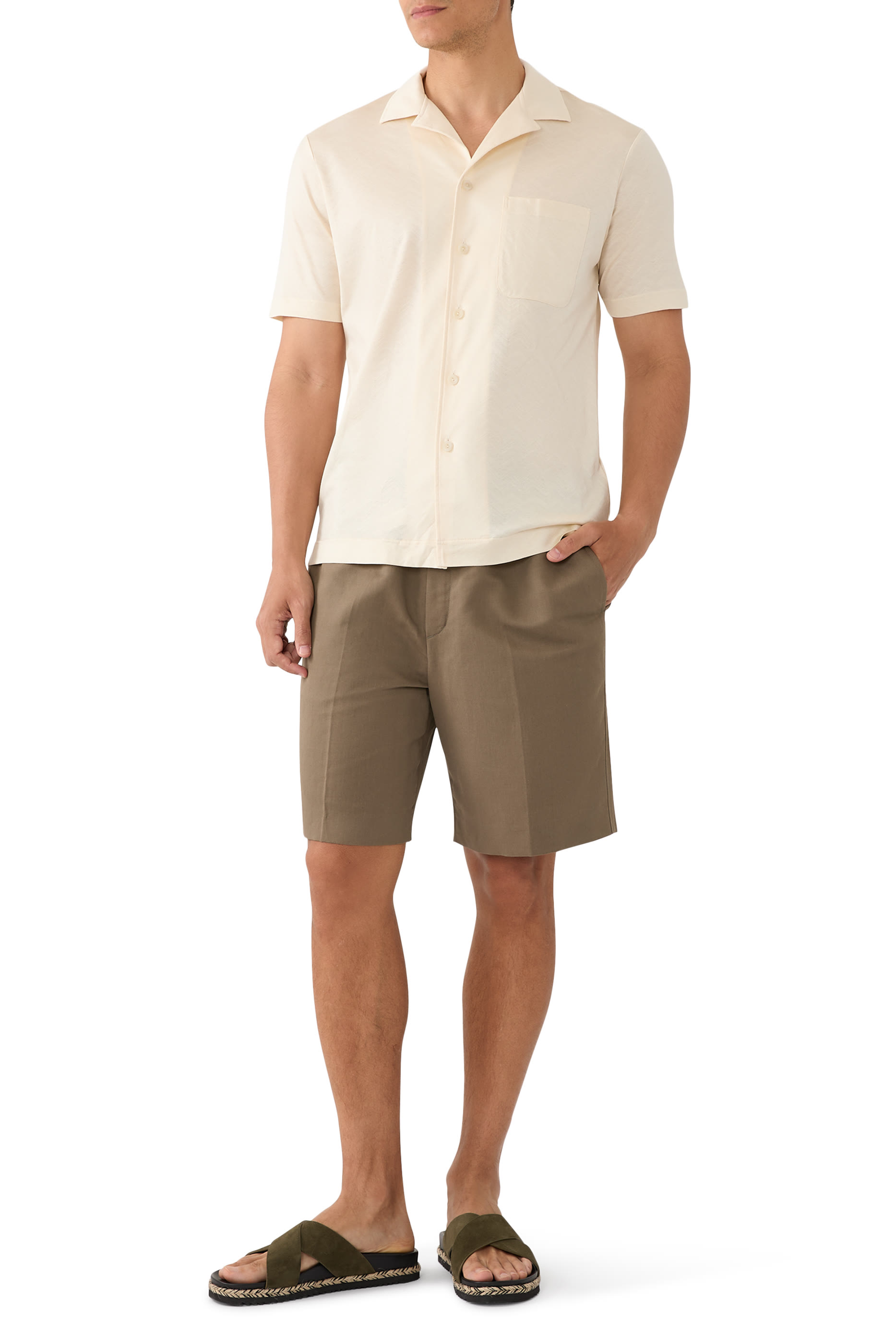 Filo di Scozia Jacquard Resort Shirt