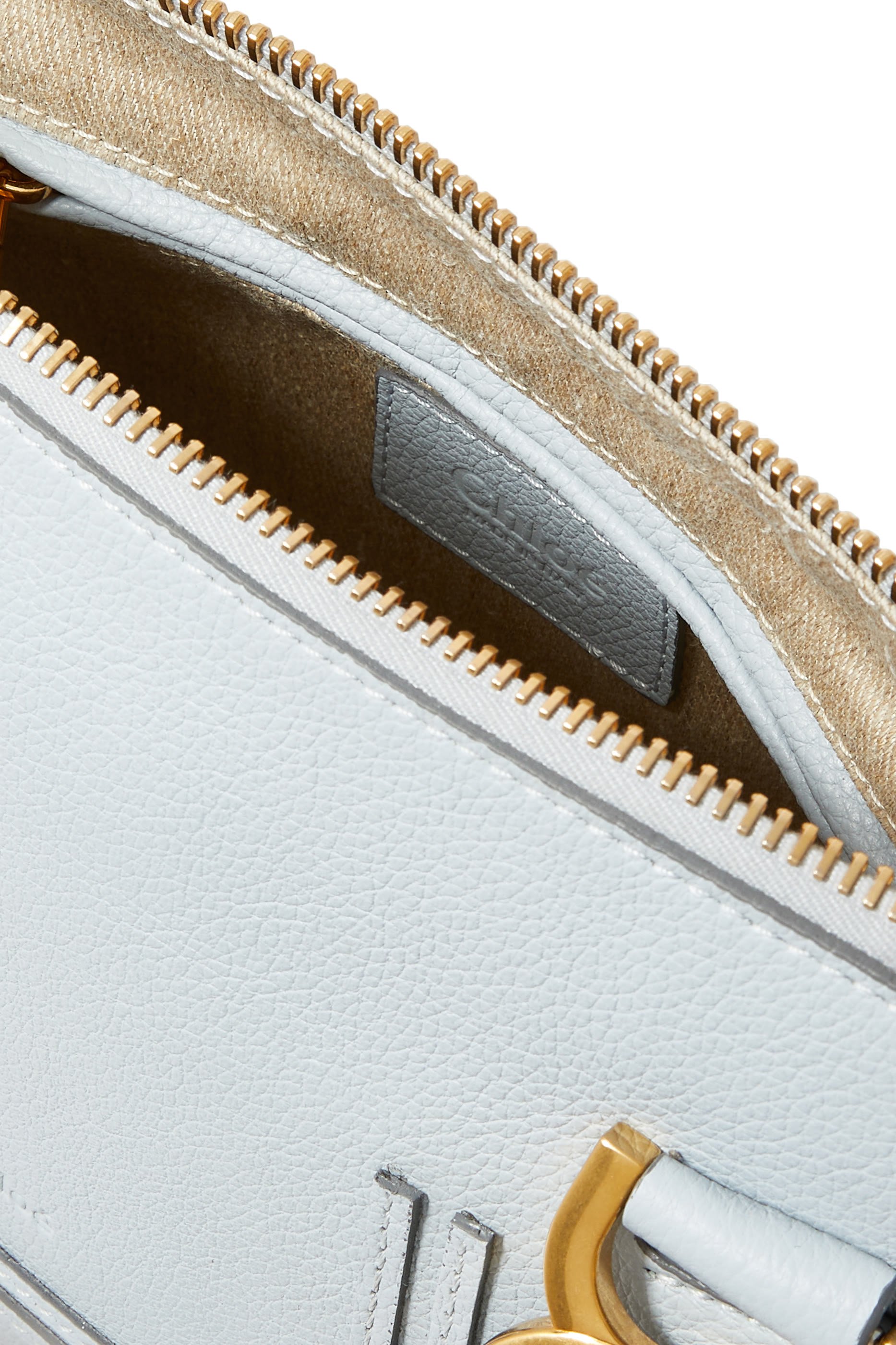 Grained Leather Small Marcie Bag