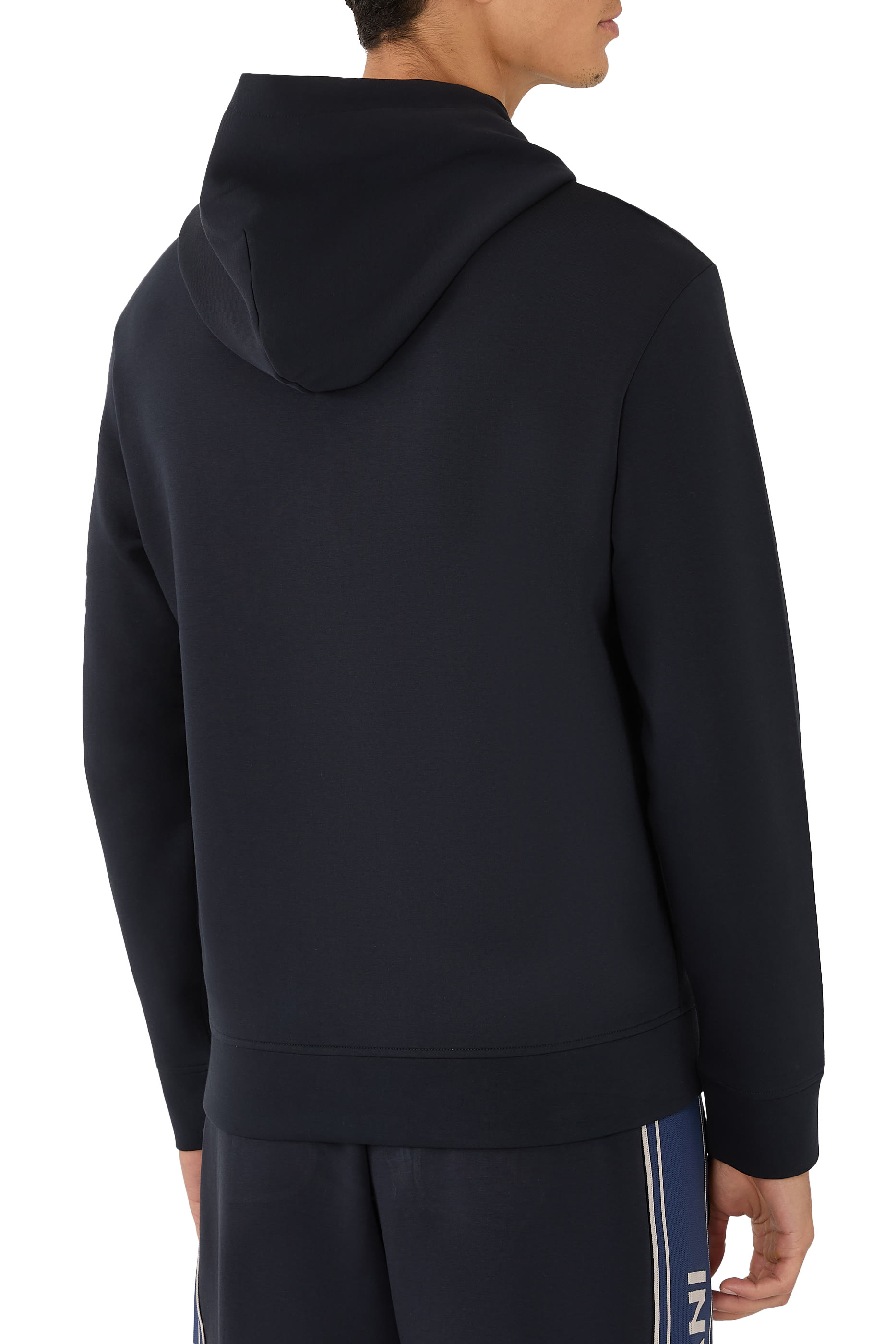 Micro Logo Patch Hooded Sweatshirt