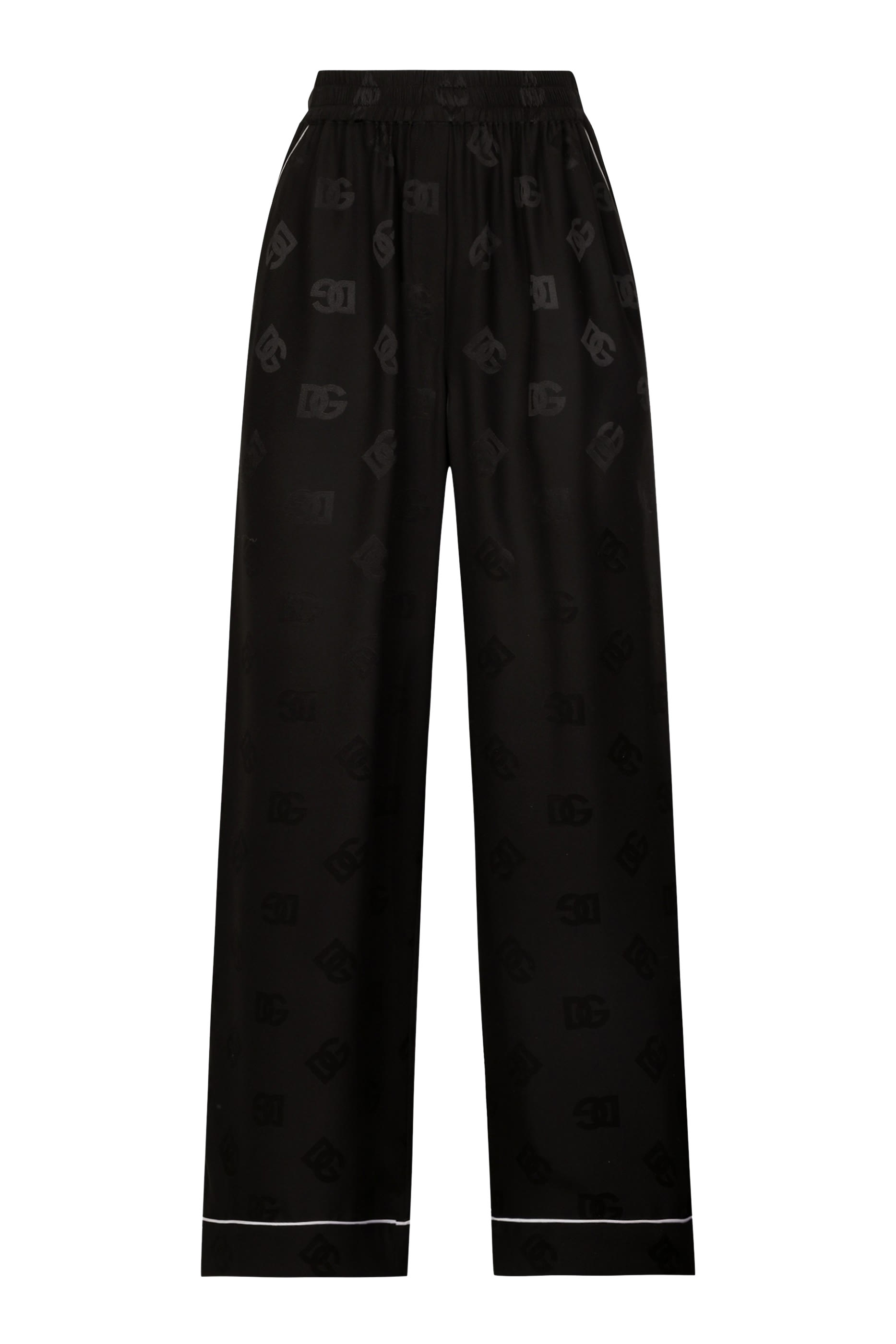Silk Satin Jacquard Pajama Pants