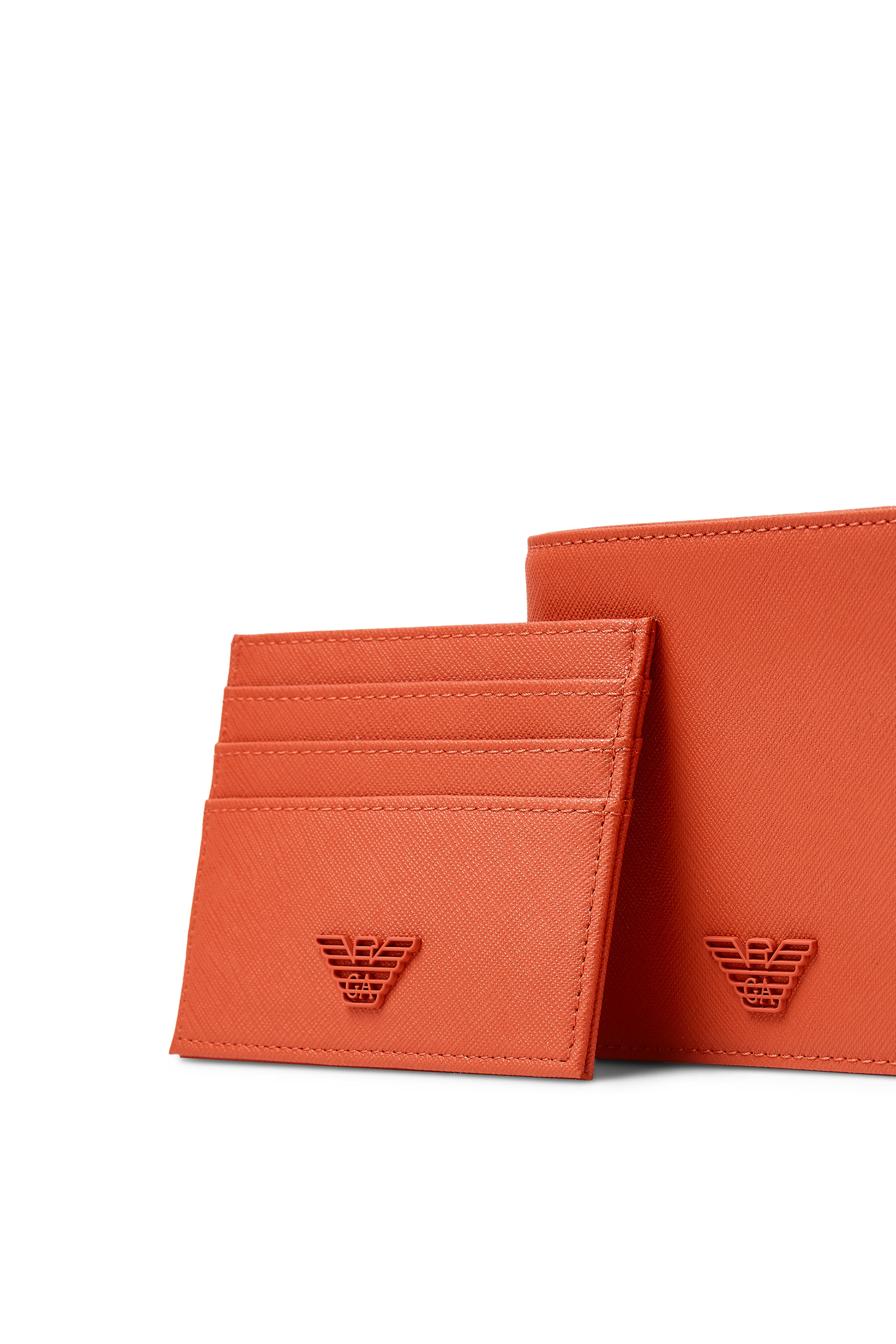 Regenerated Saffiano Leather Wallet & Card Holder Gift Set