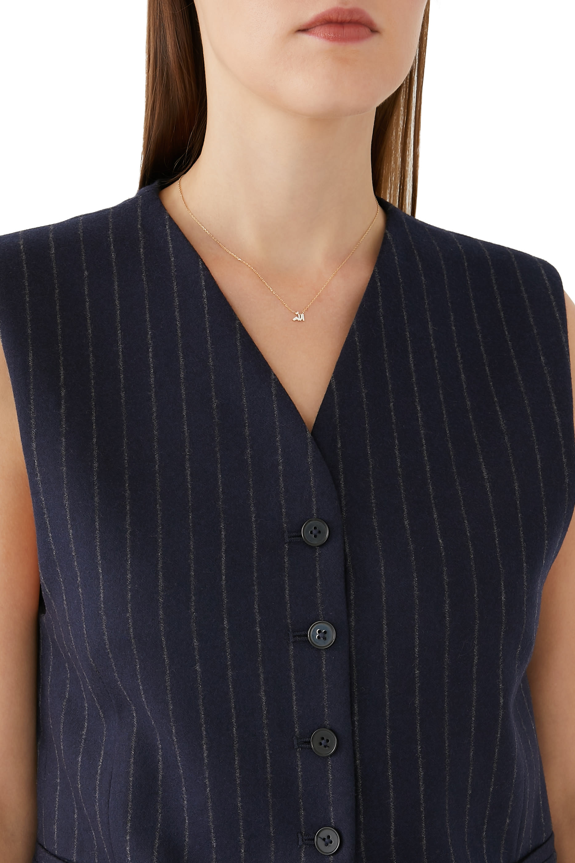 Mina "Allah" Enamel Necklace