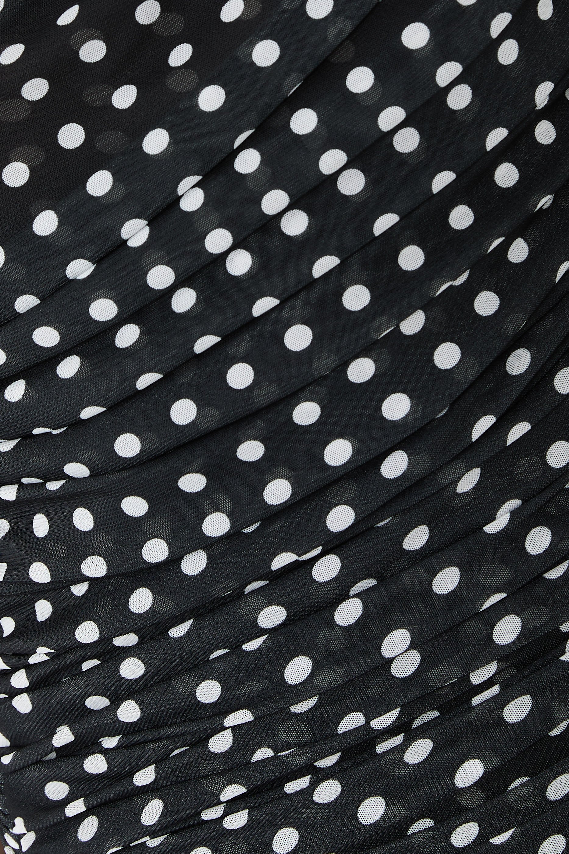 Recycled Nylon Asymmetric Draped Dress 