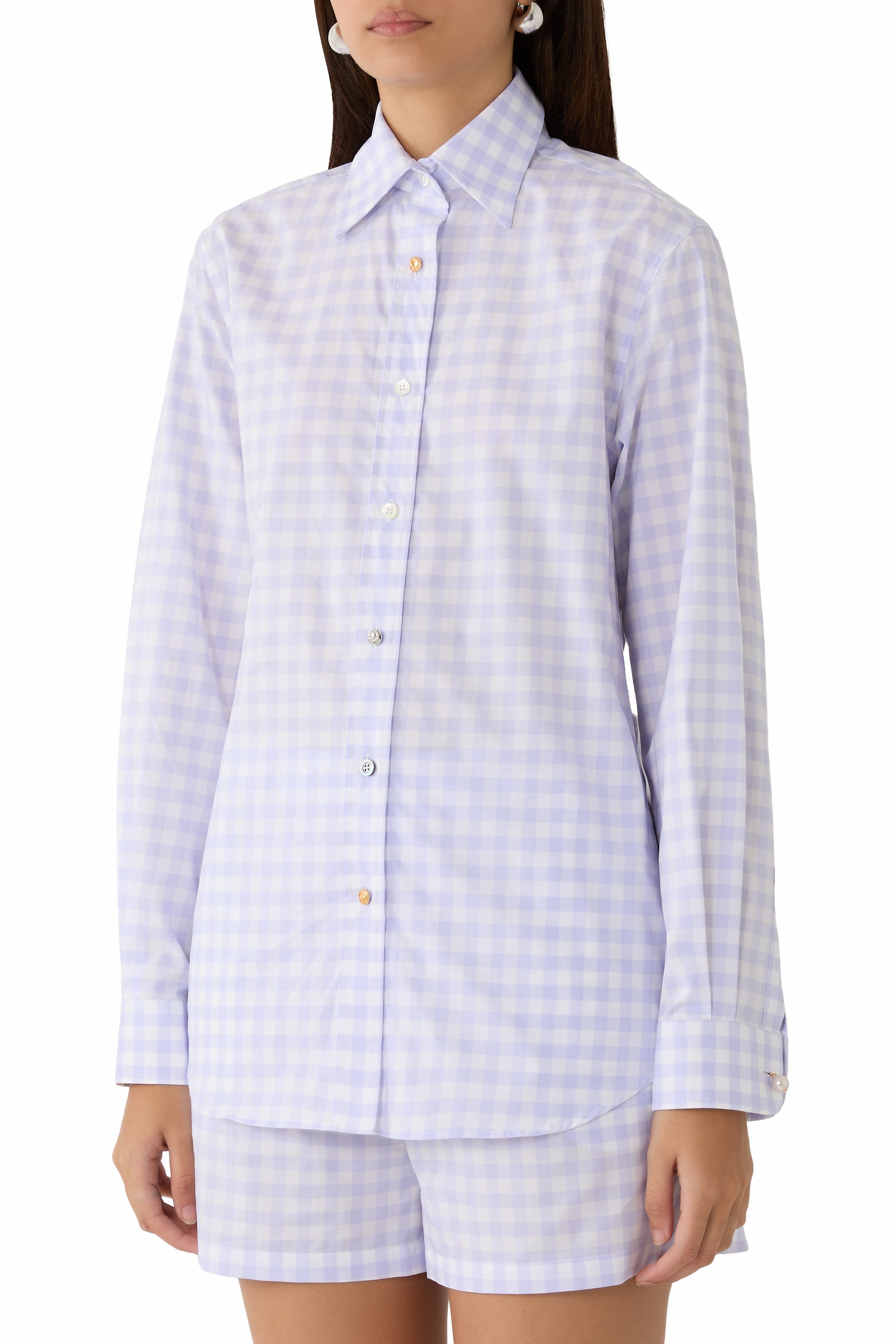  Vichy Checked Cotton Shirt