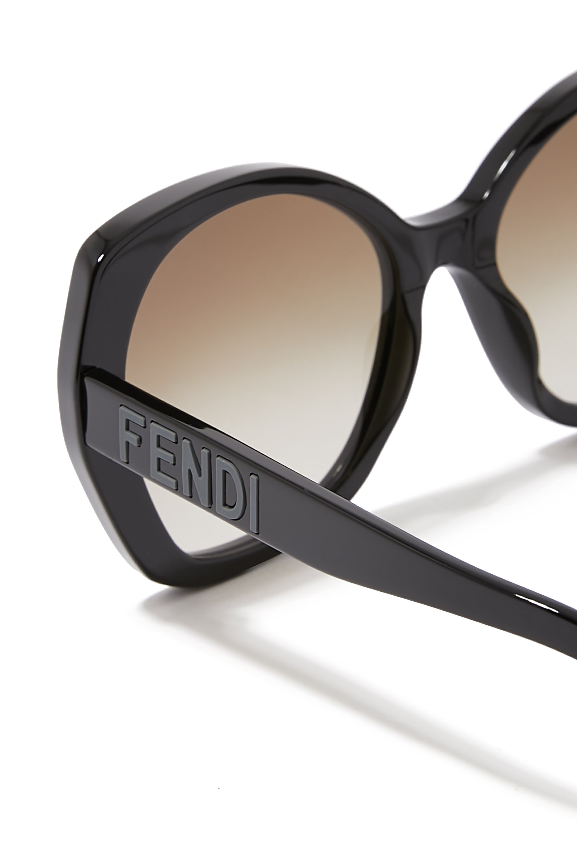 Lettering Round Sunglasses