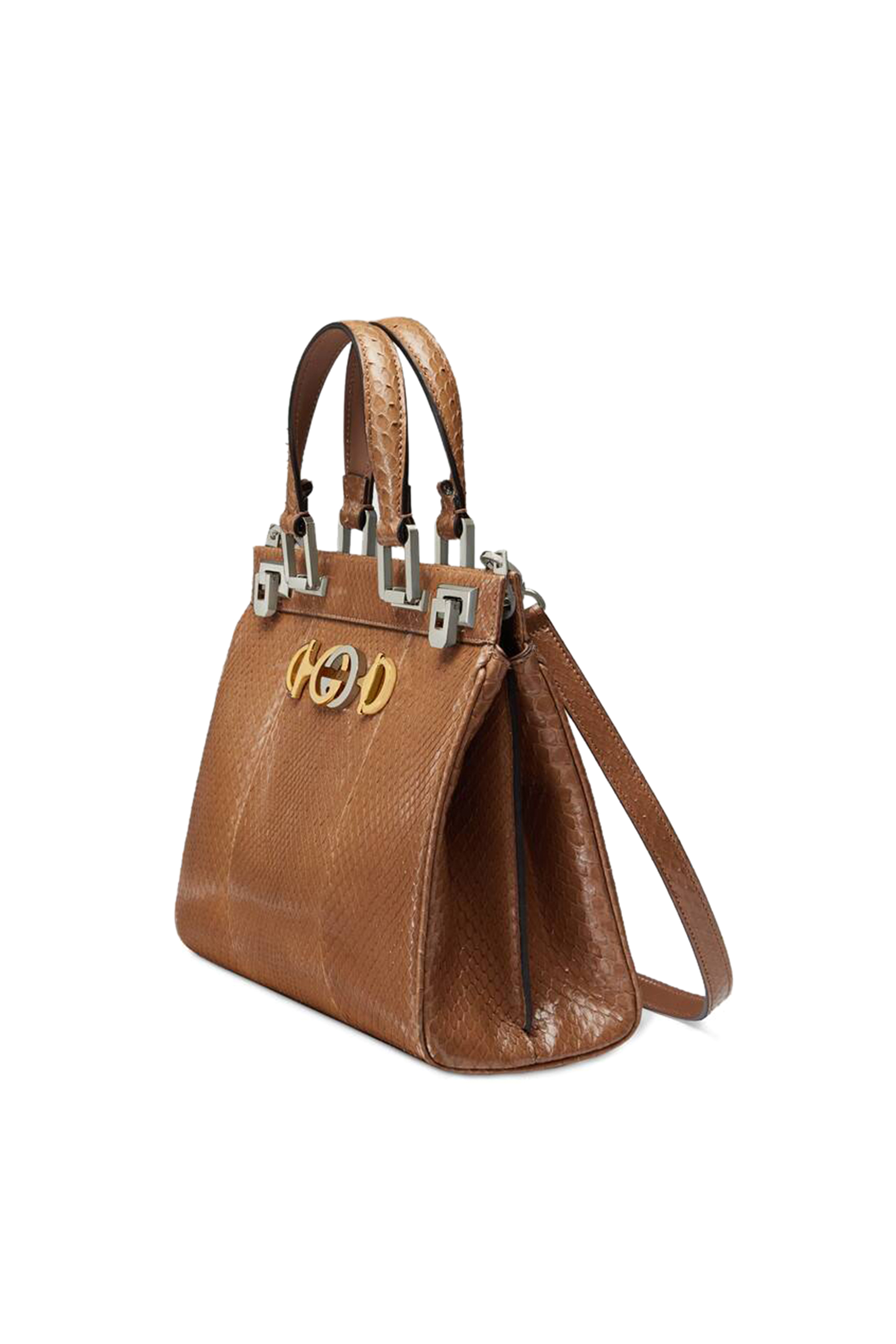 Zumi Snakeskin Small Top Handle Tote