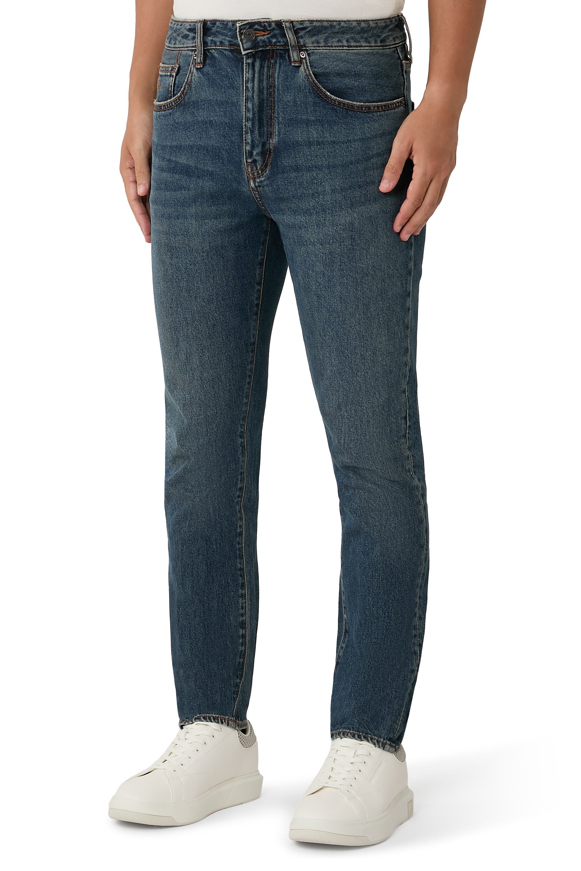 AX Logo Slim-Fit Jeans