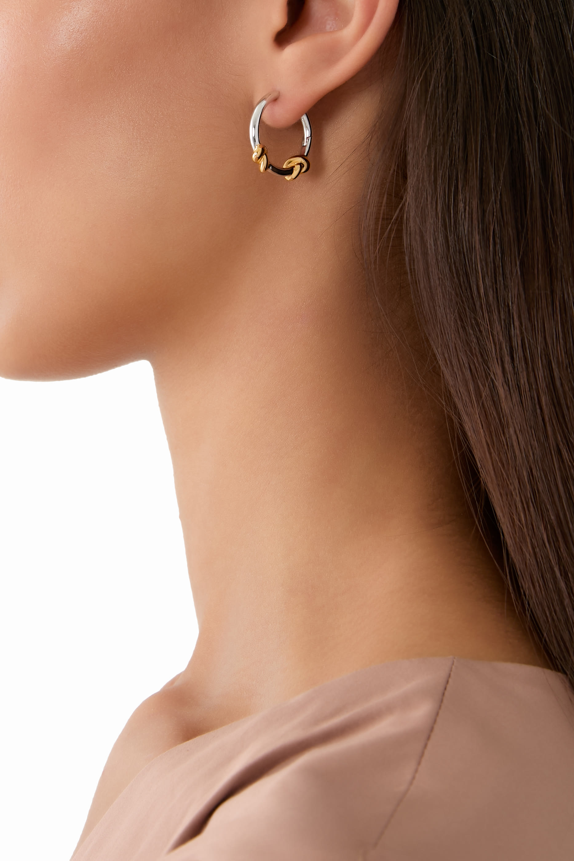Lucy Williams Knot Small Hoop Earrings