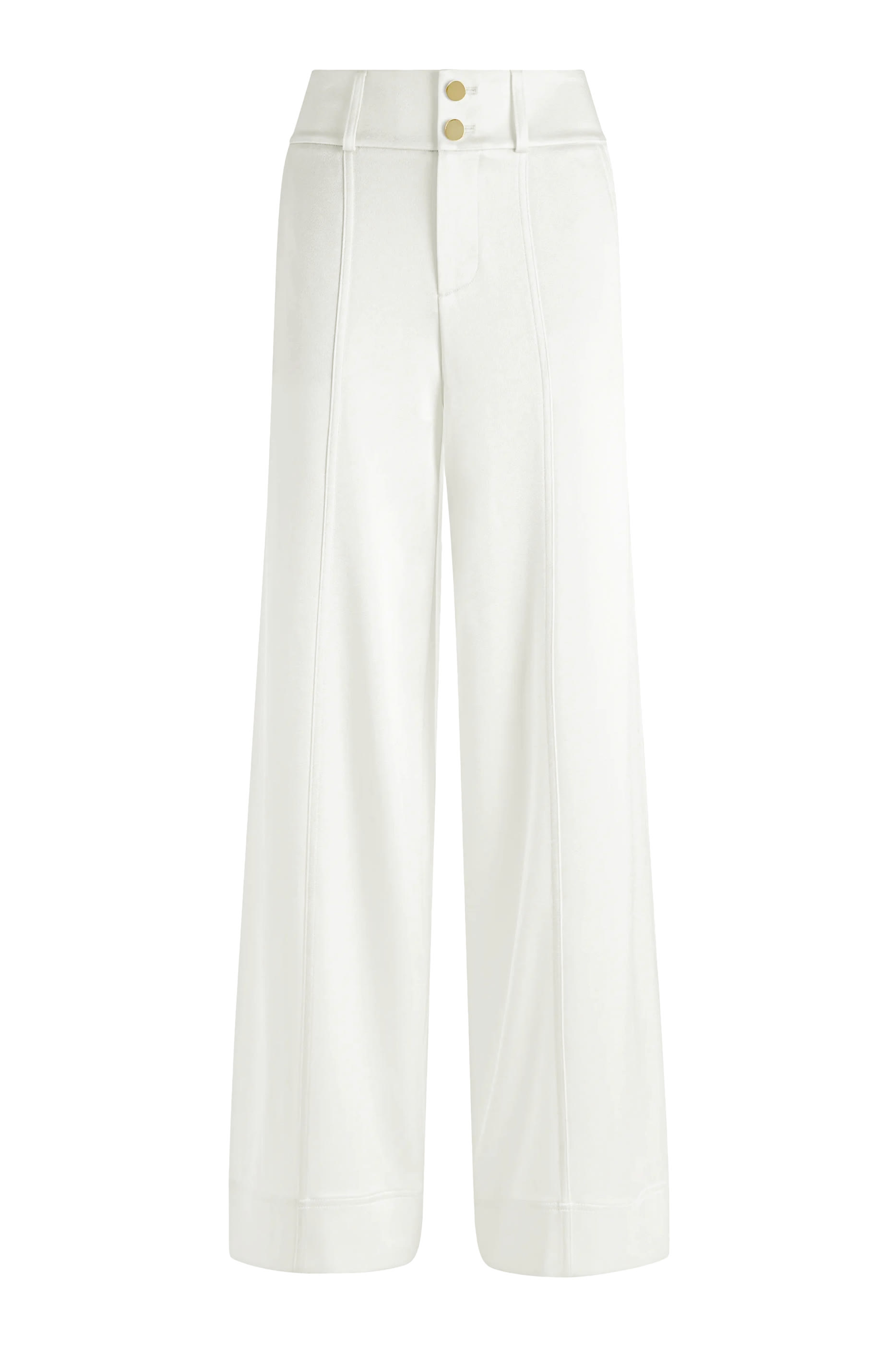 Mame High Rise Satin Cuffed Pants