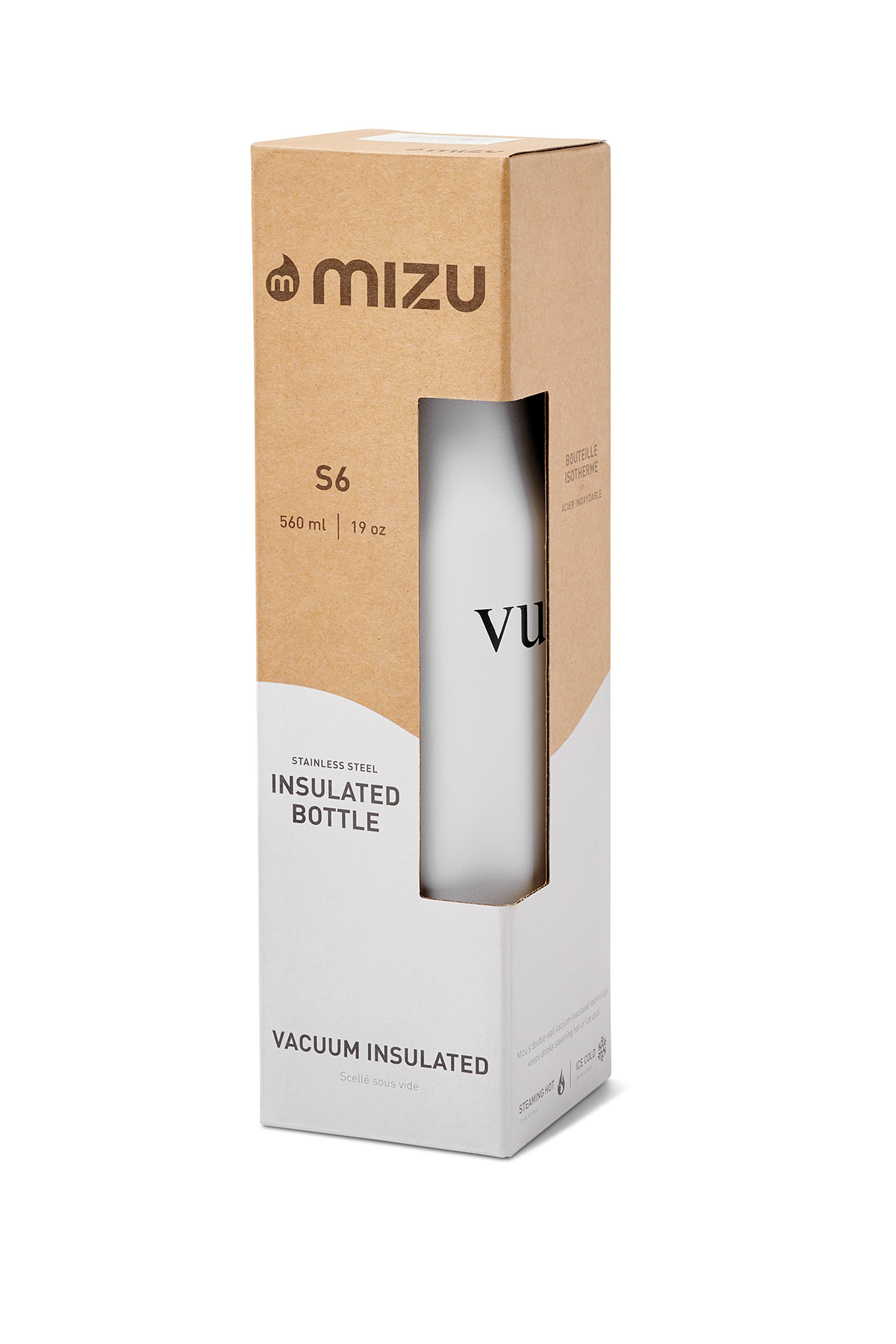  S6 Wordmark Mizu Water Bottle