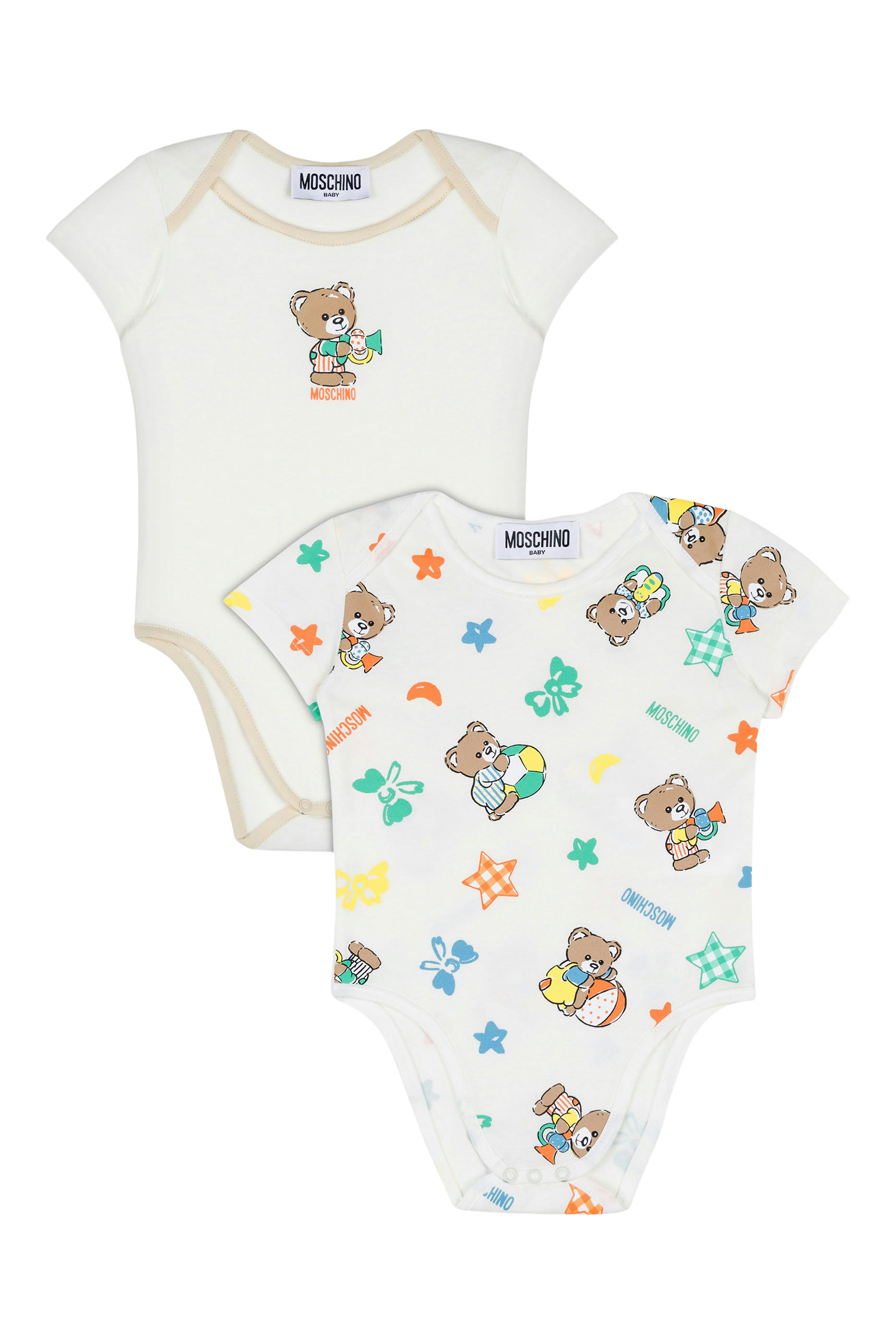 Kids Teddy Bear Jersey Bodysuit - Set of 2
