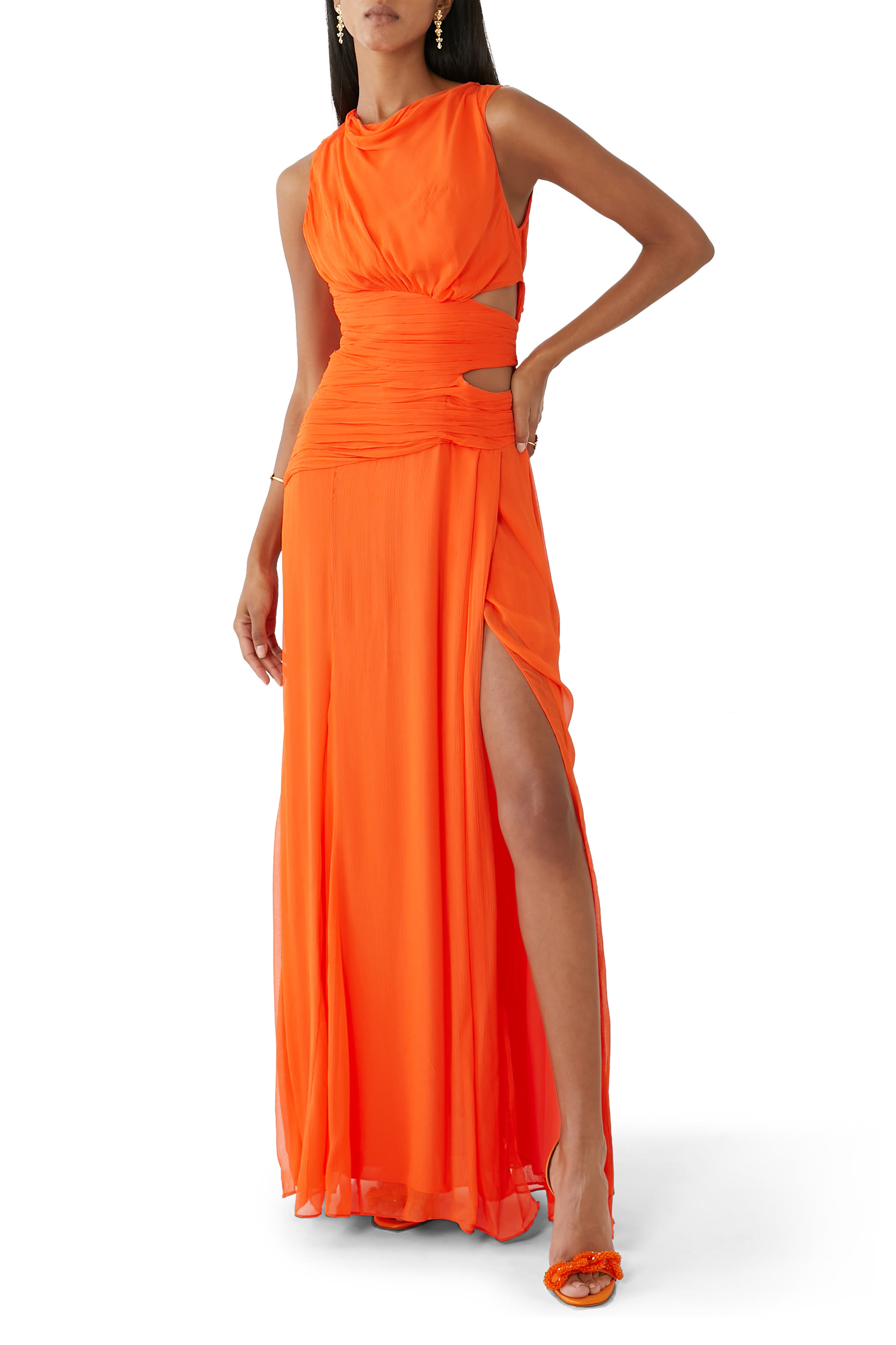 Layla Cut Out Side Split Maxi Dress