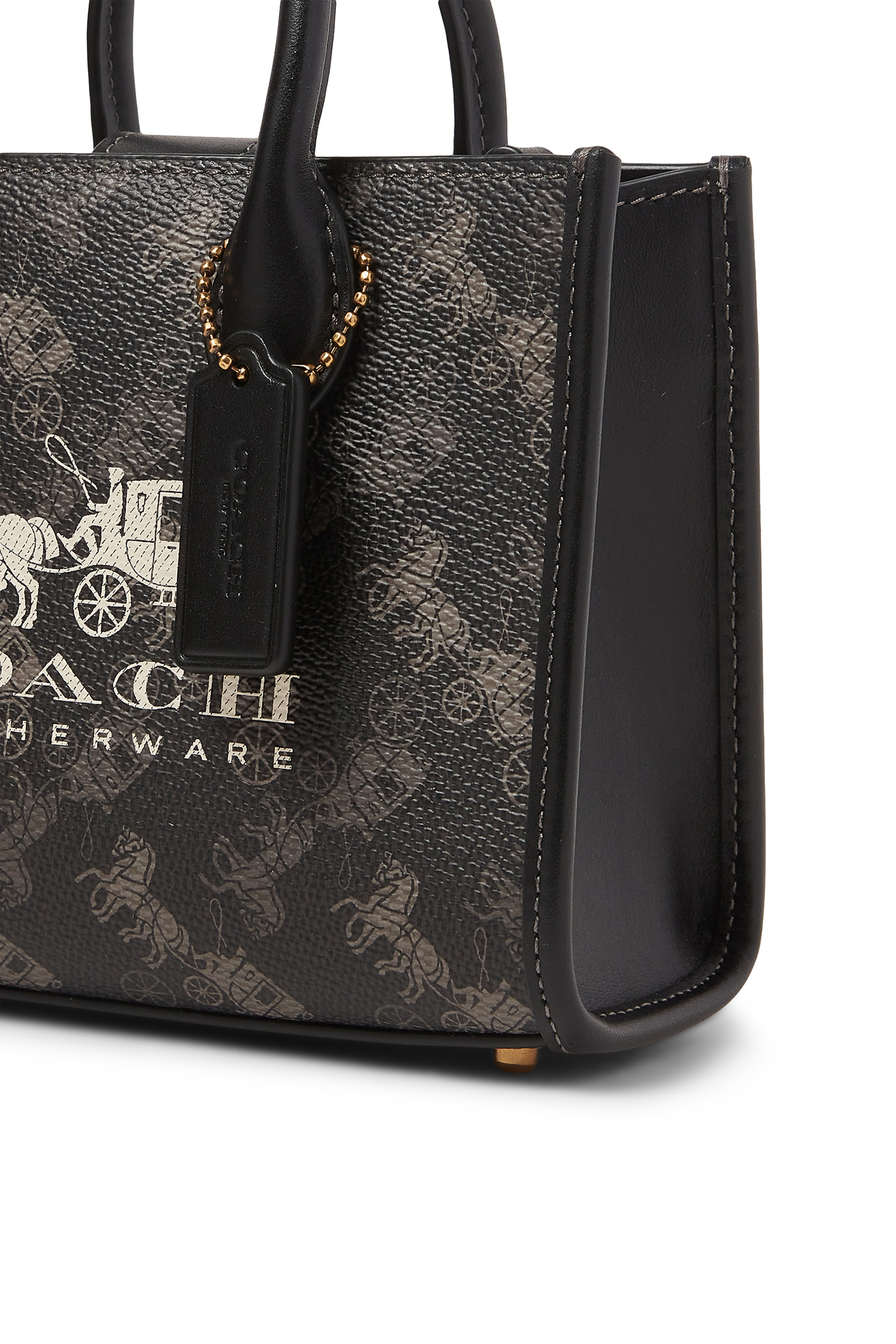 Ace 17 Tote Bag with Horse and Carriage Print