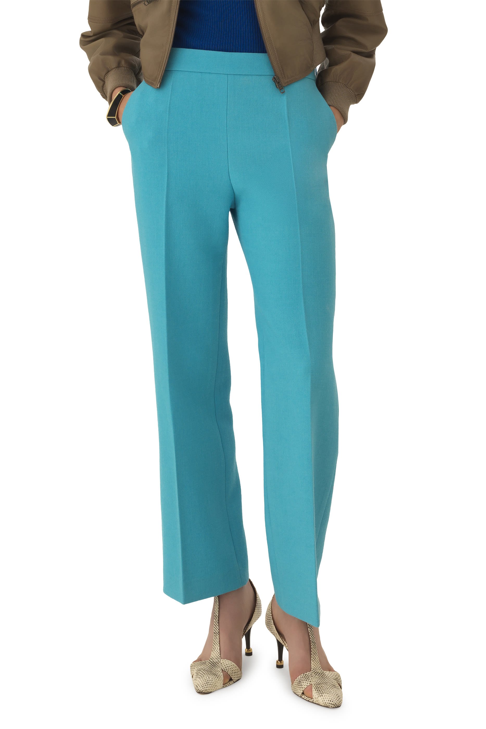 Straight Cropped Trousers 