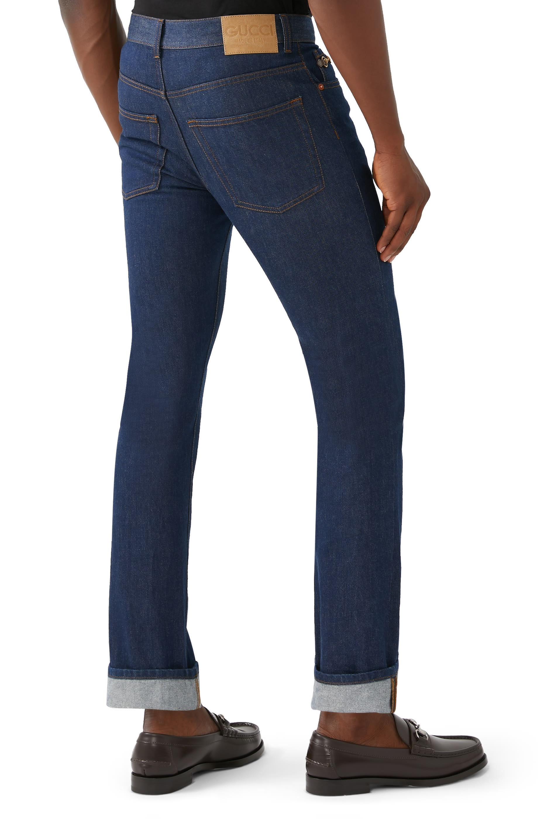 Horsebit-Detail Jeans