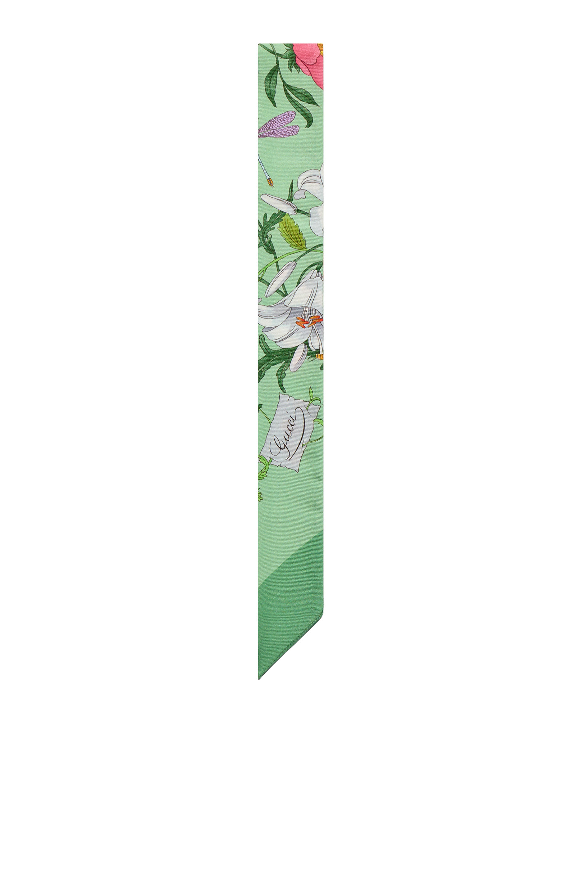 Allover Flora Print Ribbon