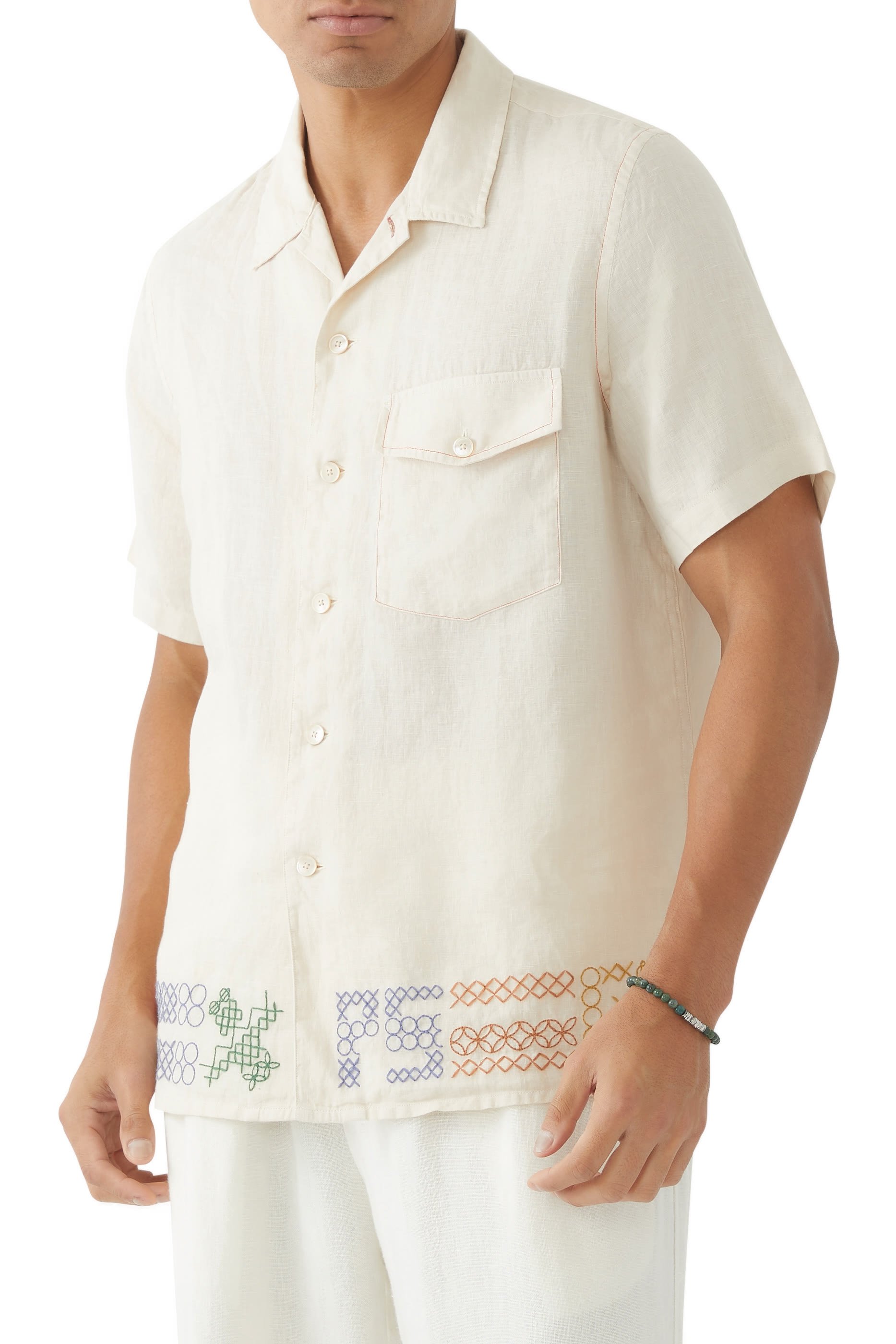 Embroidered Bowling Shirt