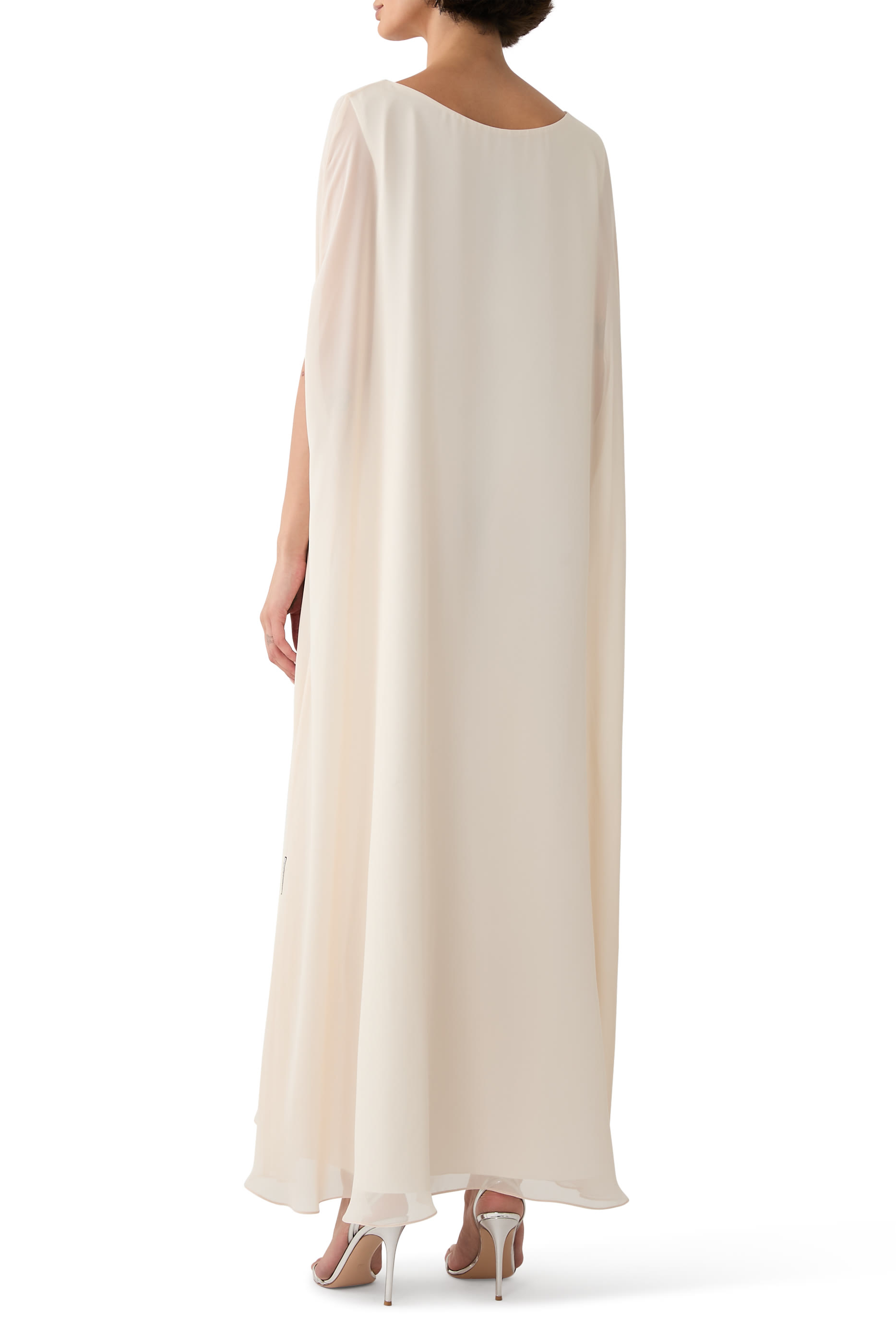 Crystal-Embellished Cape Kaftan