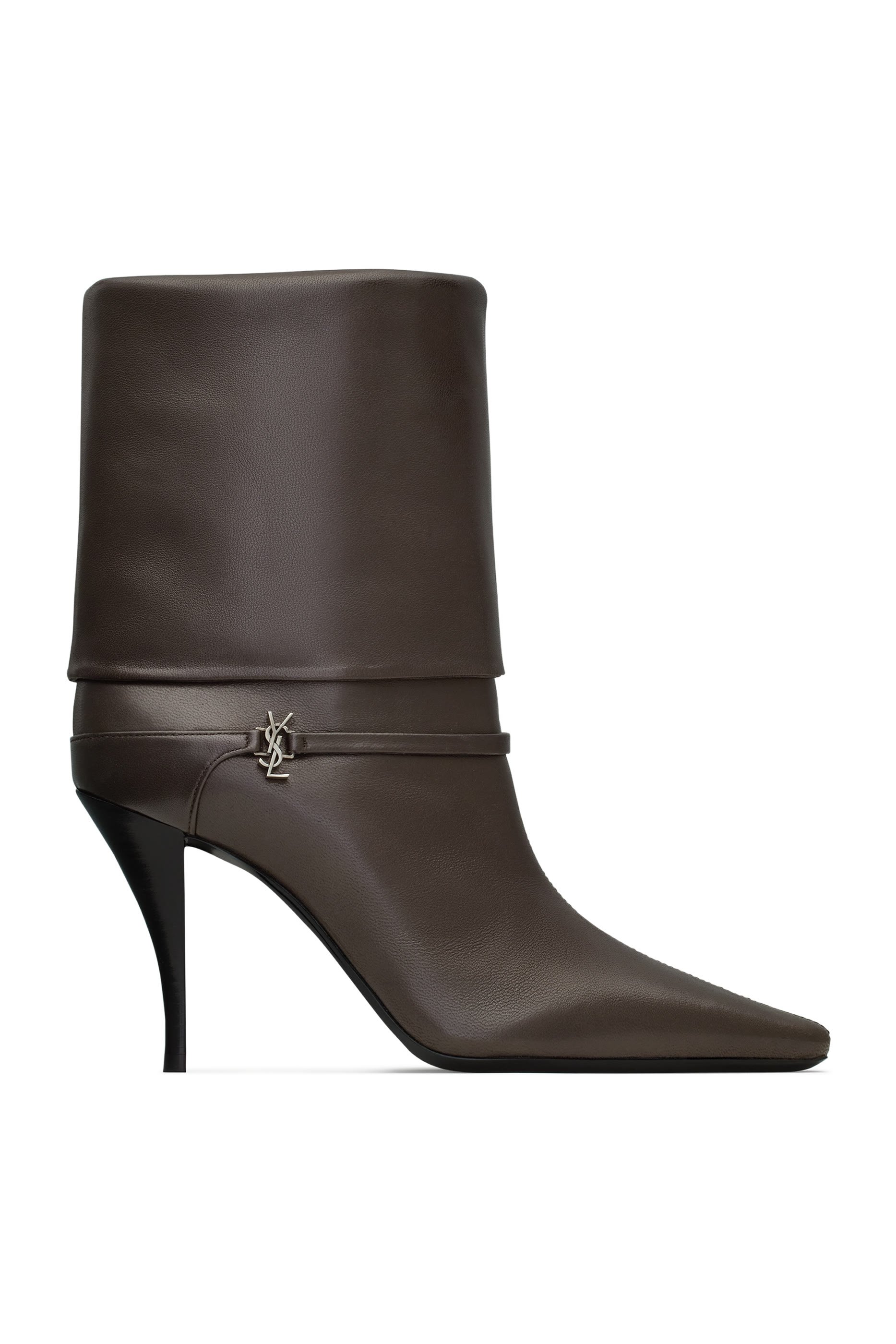 Vicky 90 Booties in Smooth Leather