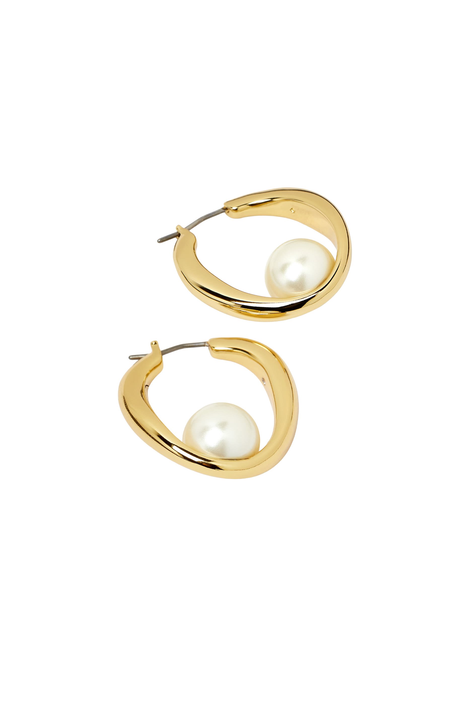 Harmony Hoops Earrings, Titanium & Glass