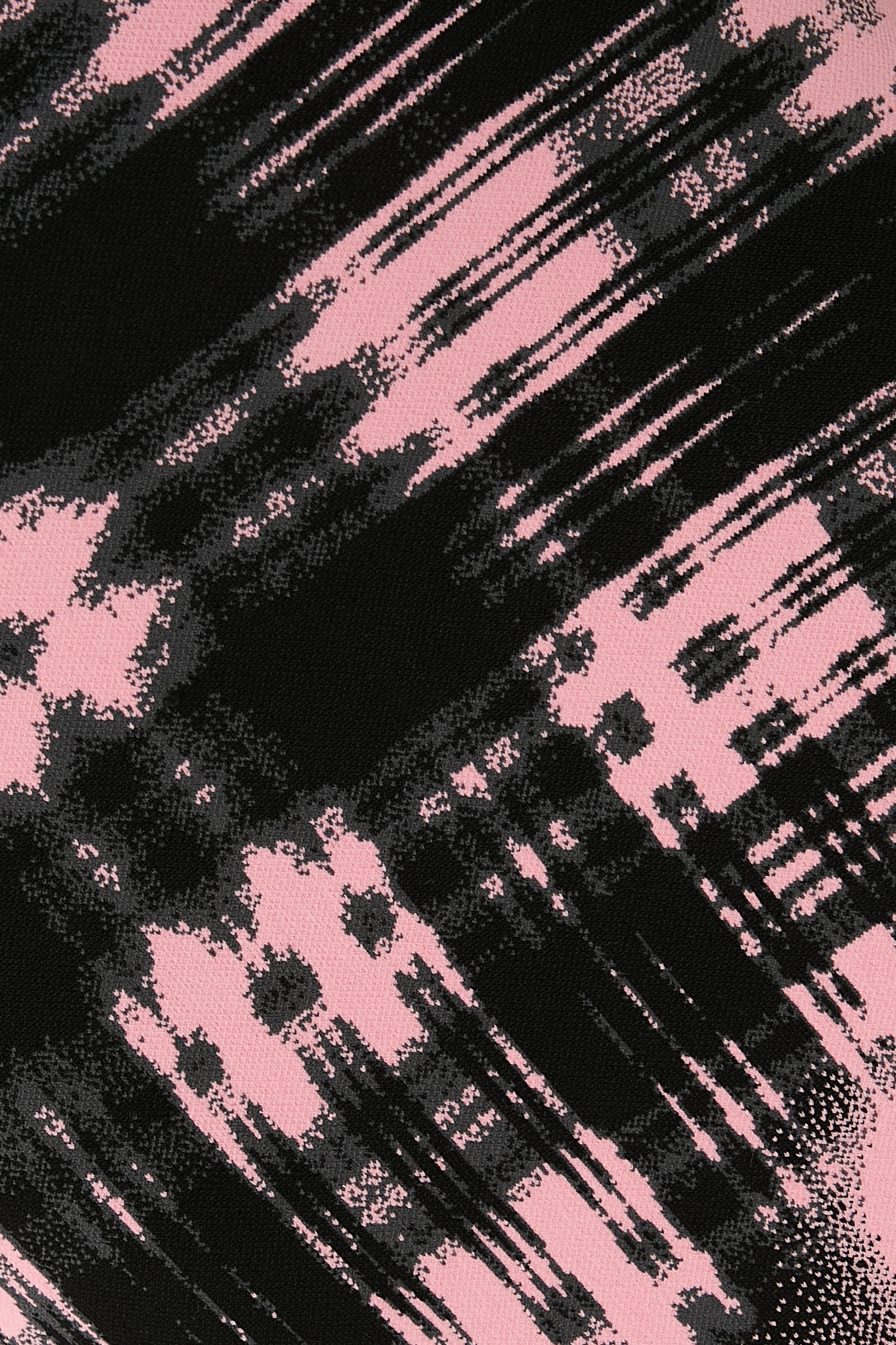 Dobby Long Sleeve Wavy Plaid Dress