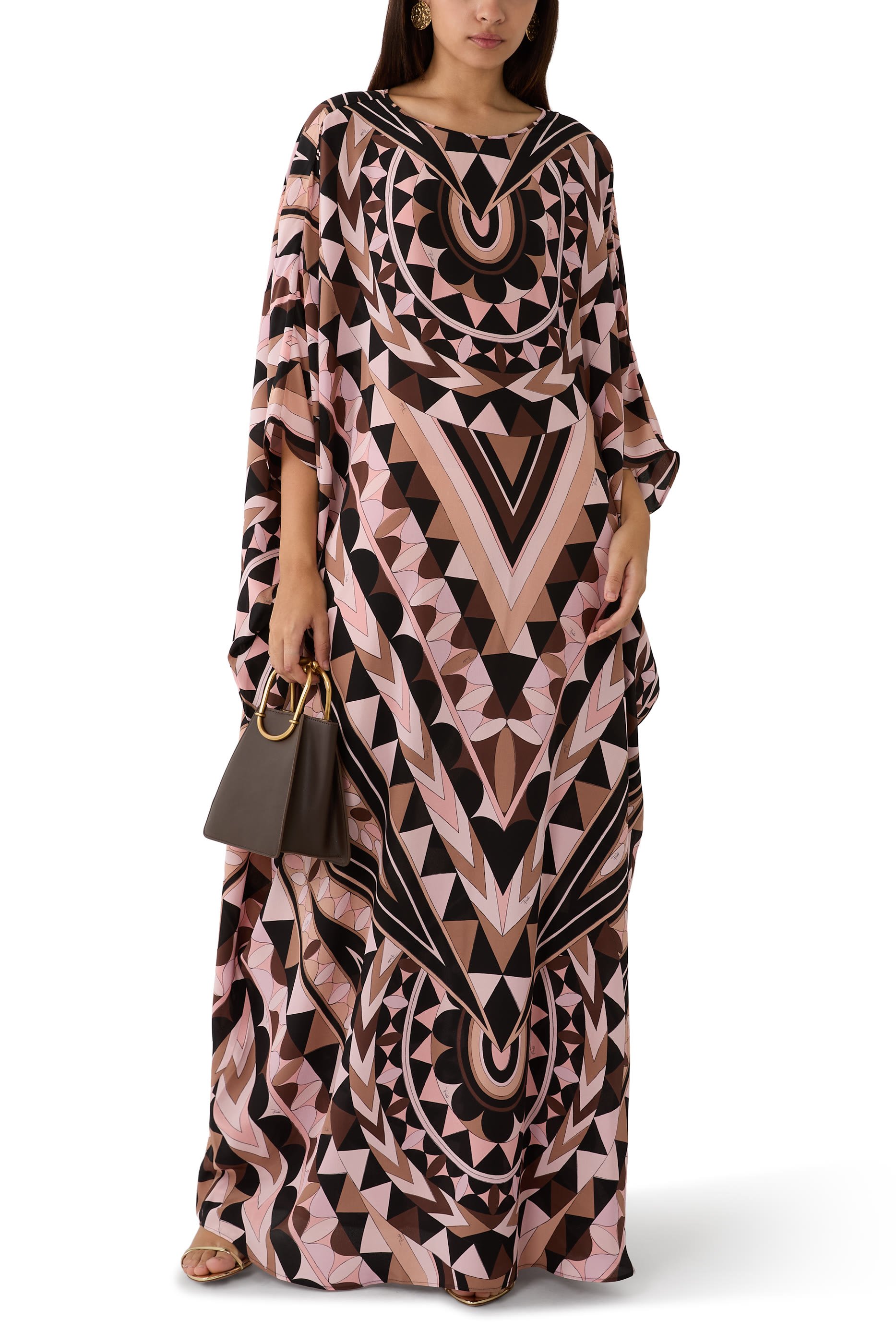 Manuba Print Silk Kaftan