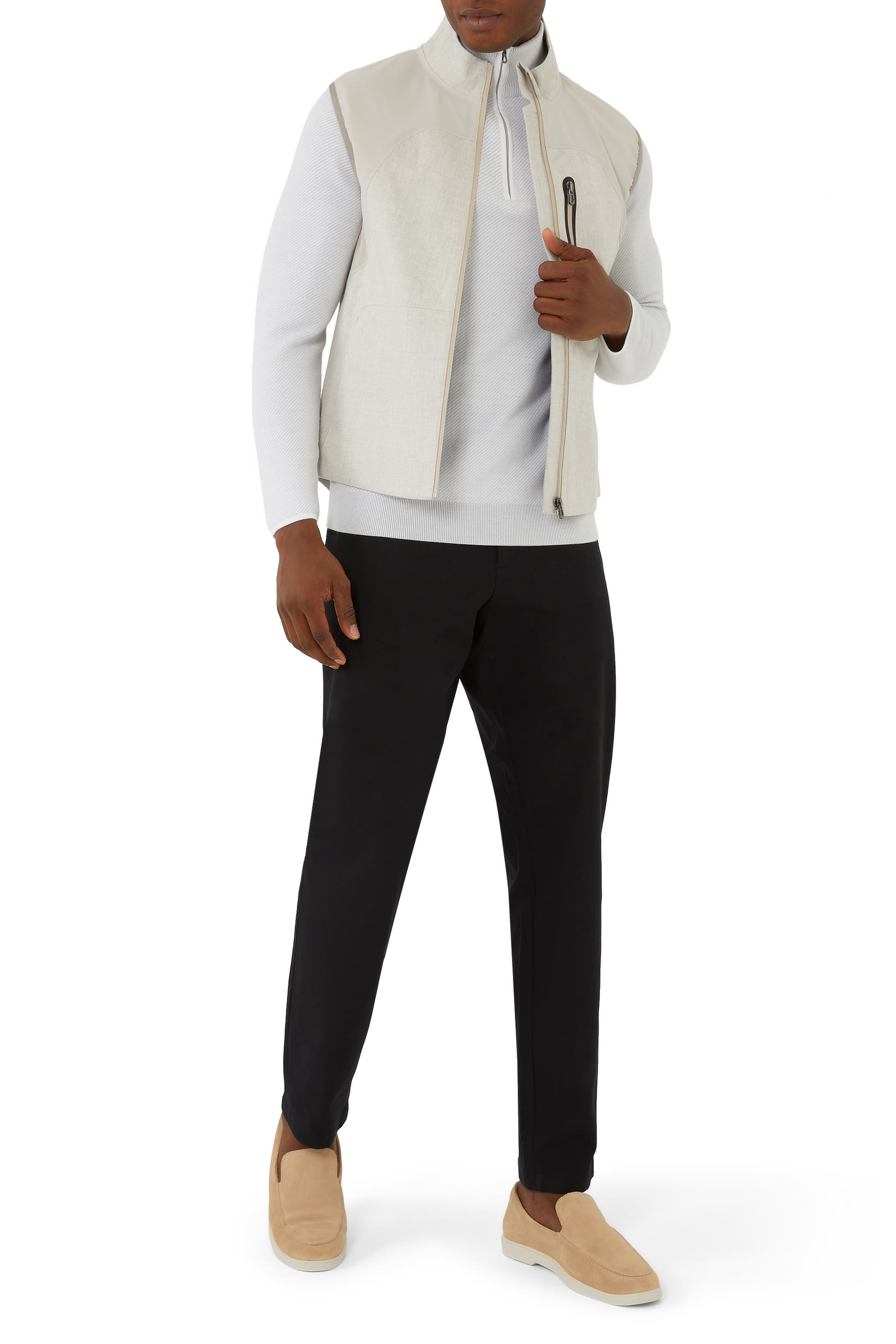 V-8 Laminated Zipped Vest