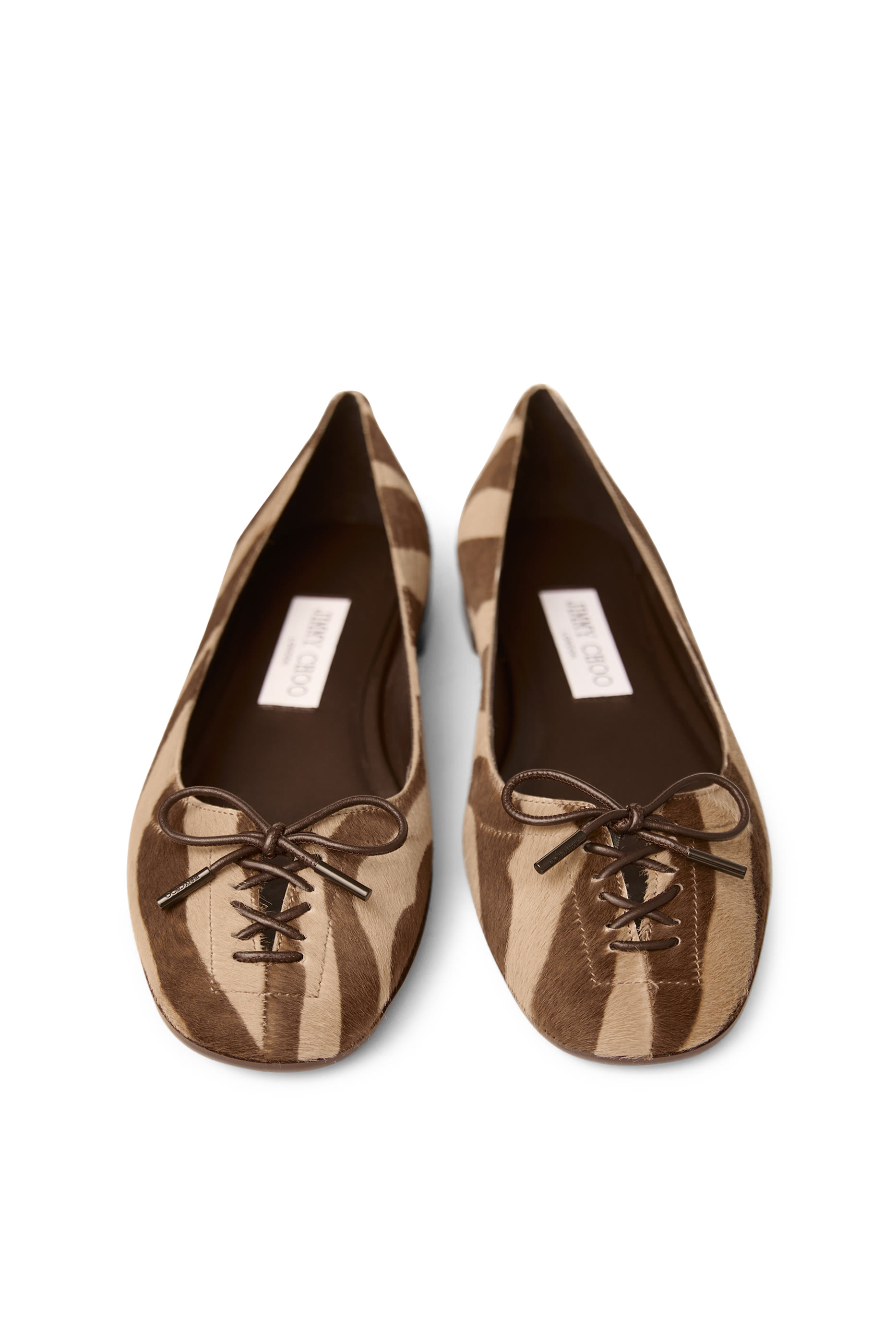 Scarlett Zebra-Printed Pony Ballerina Flats