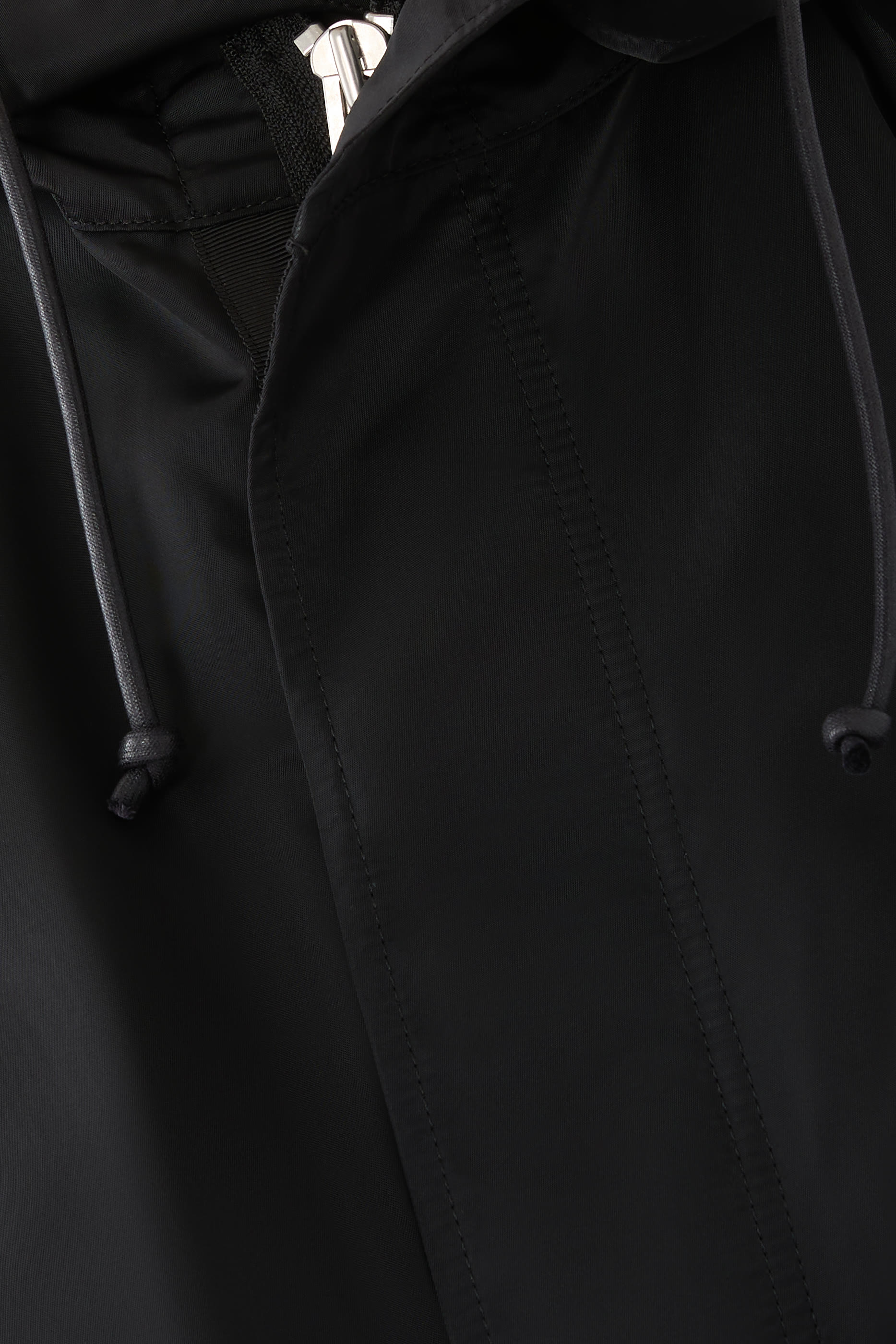 Nylon Twill Hoodie Vest