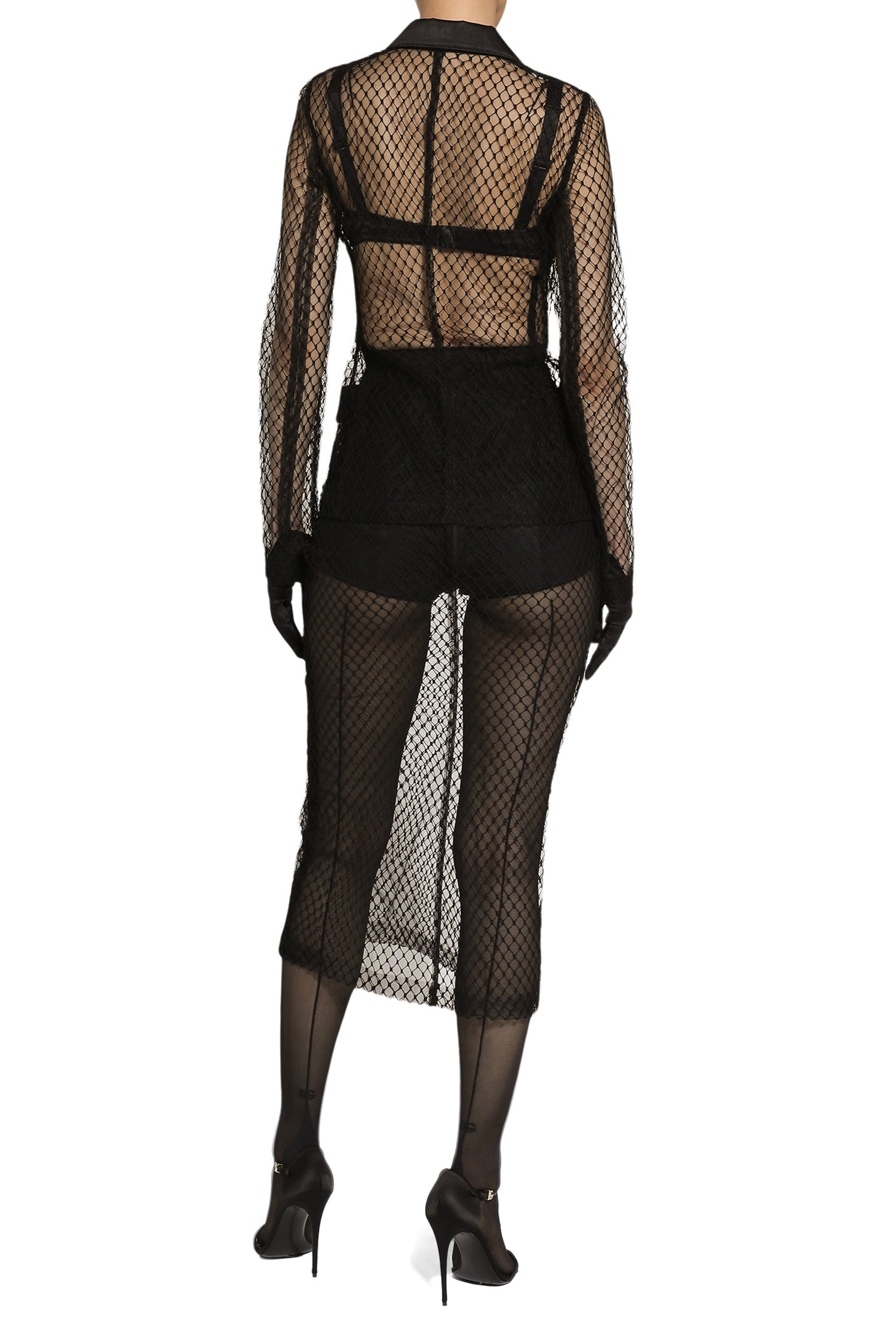 Single-Breasted Mesh Dolce Tuxedo Jacket