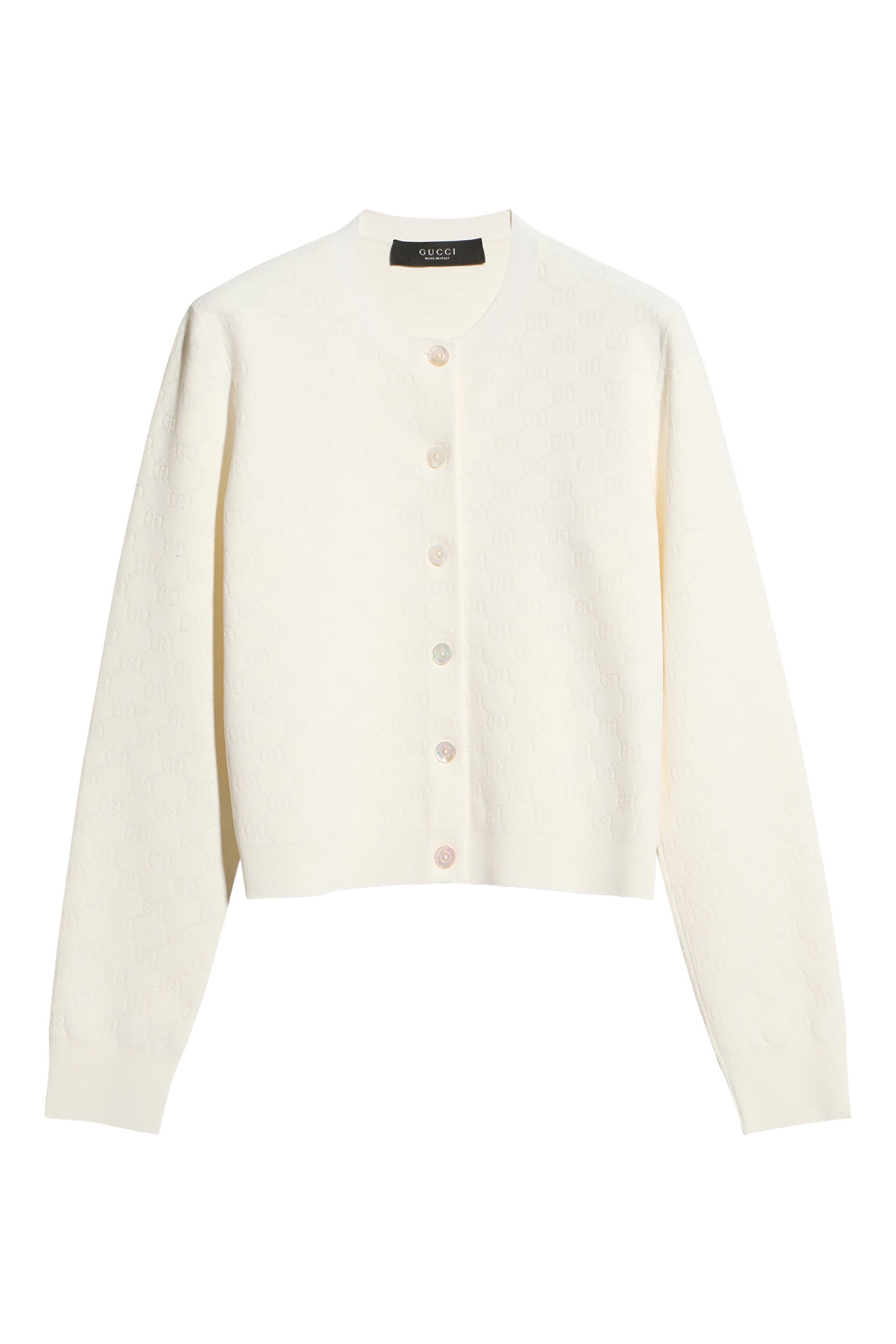 GG Fine Viscose Jacquard Cardigan 