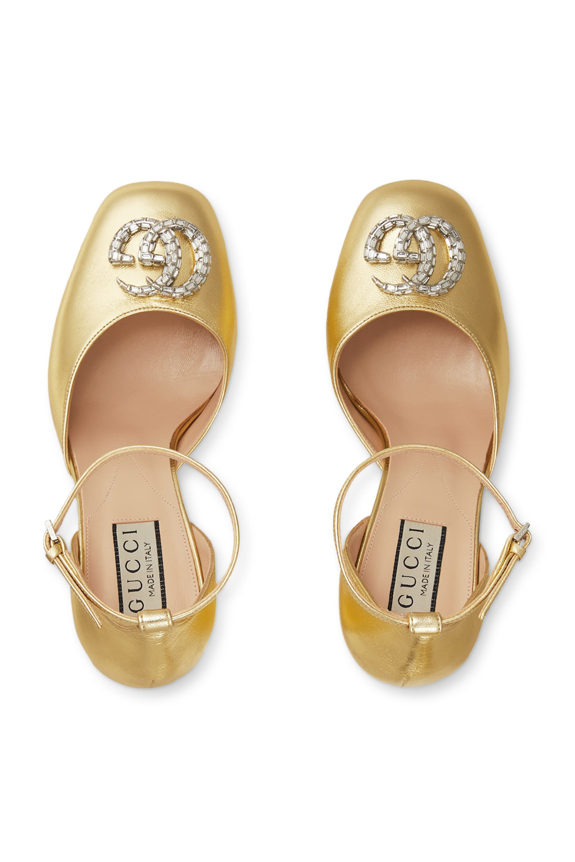 Double G 115 Leather Platform Pumps