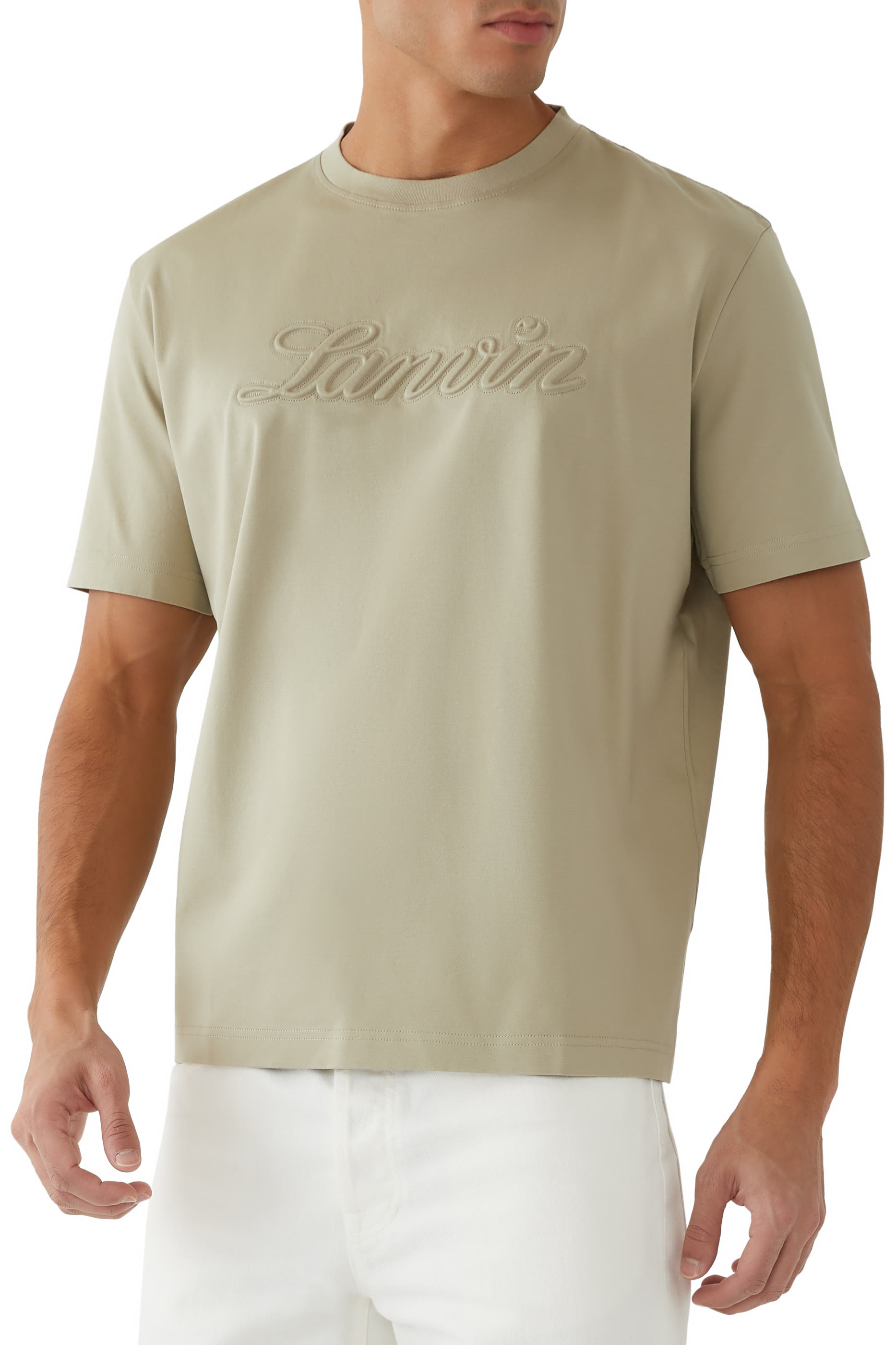 Debossed Script Logo T-Shirt