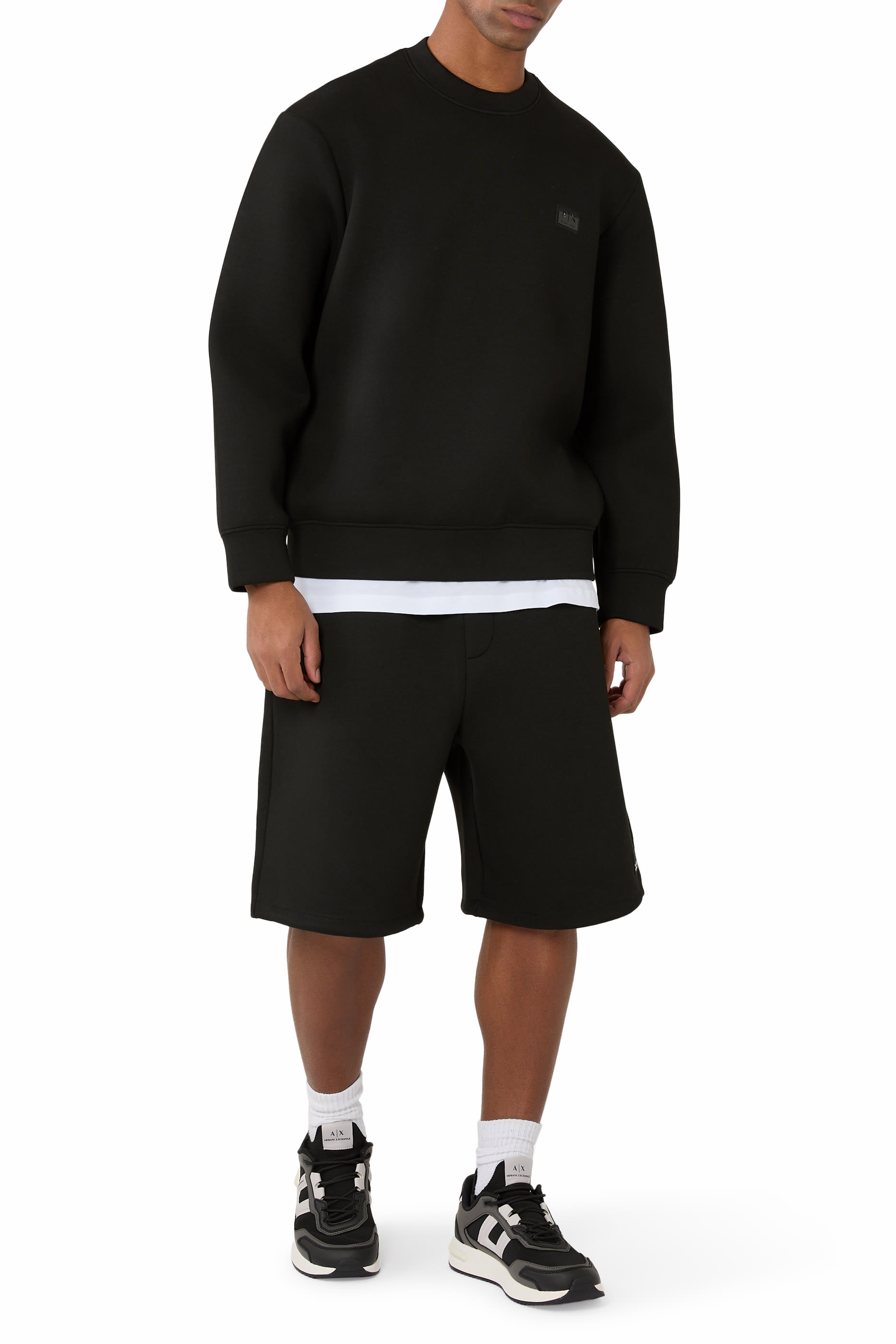 Logo Patch Crewneck Sweatshirt