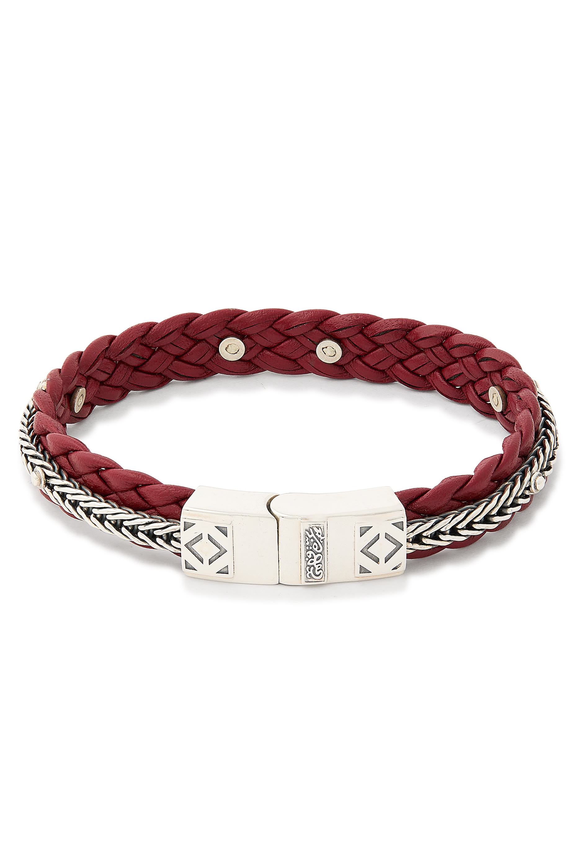 We Are One Bracelet, Sterling Silver & Leather