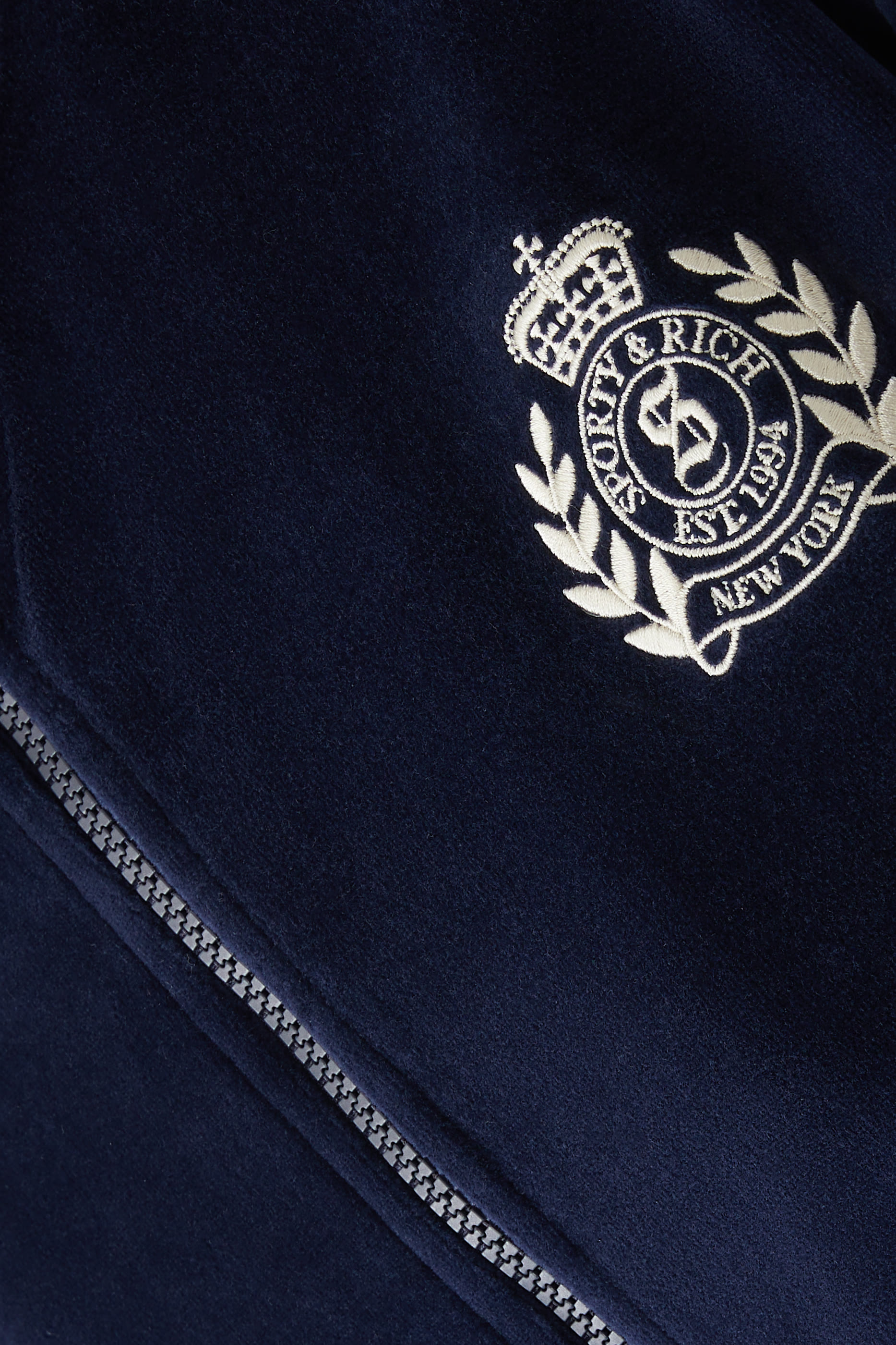 NY Crest Velour Track Jacket