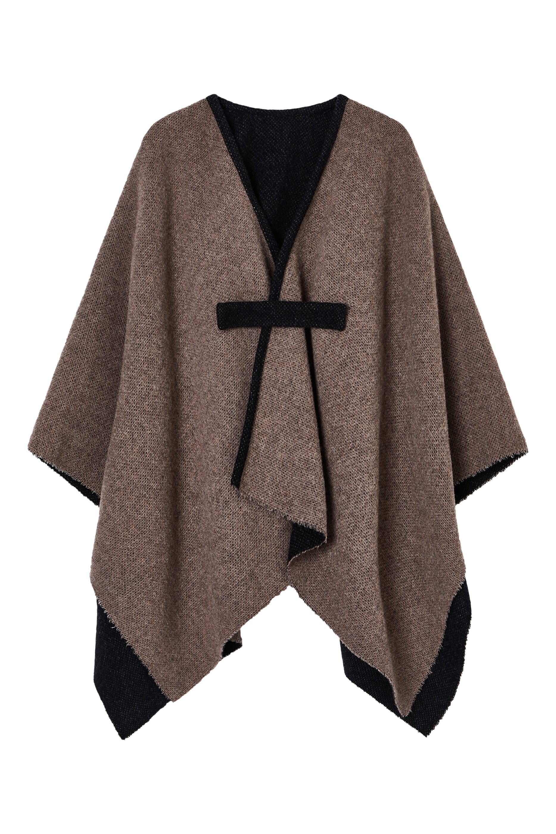 Double-Sided Wool Cape