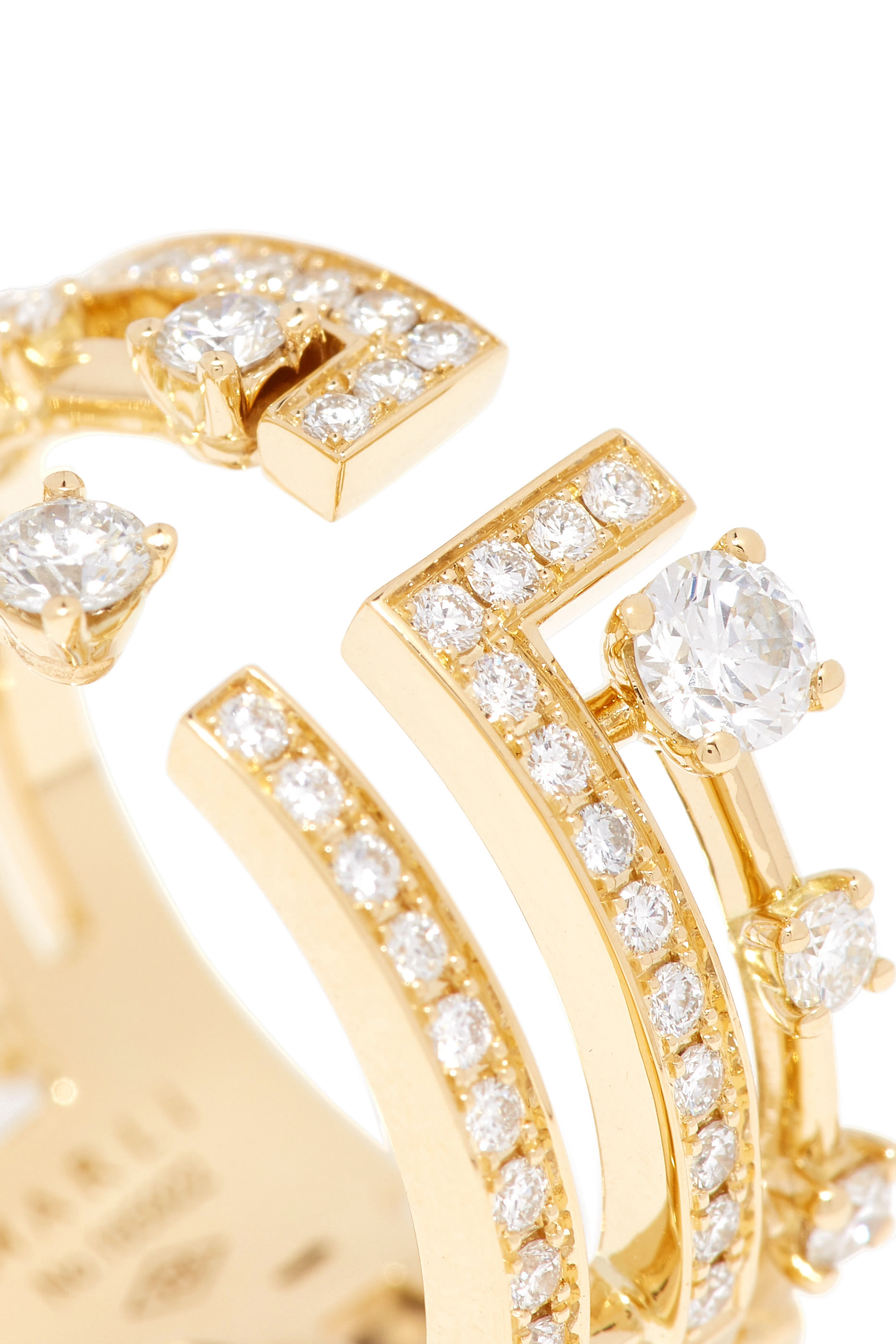 Avenues Diamond Ring, 18k Yellow Gold & Diamonds