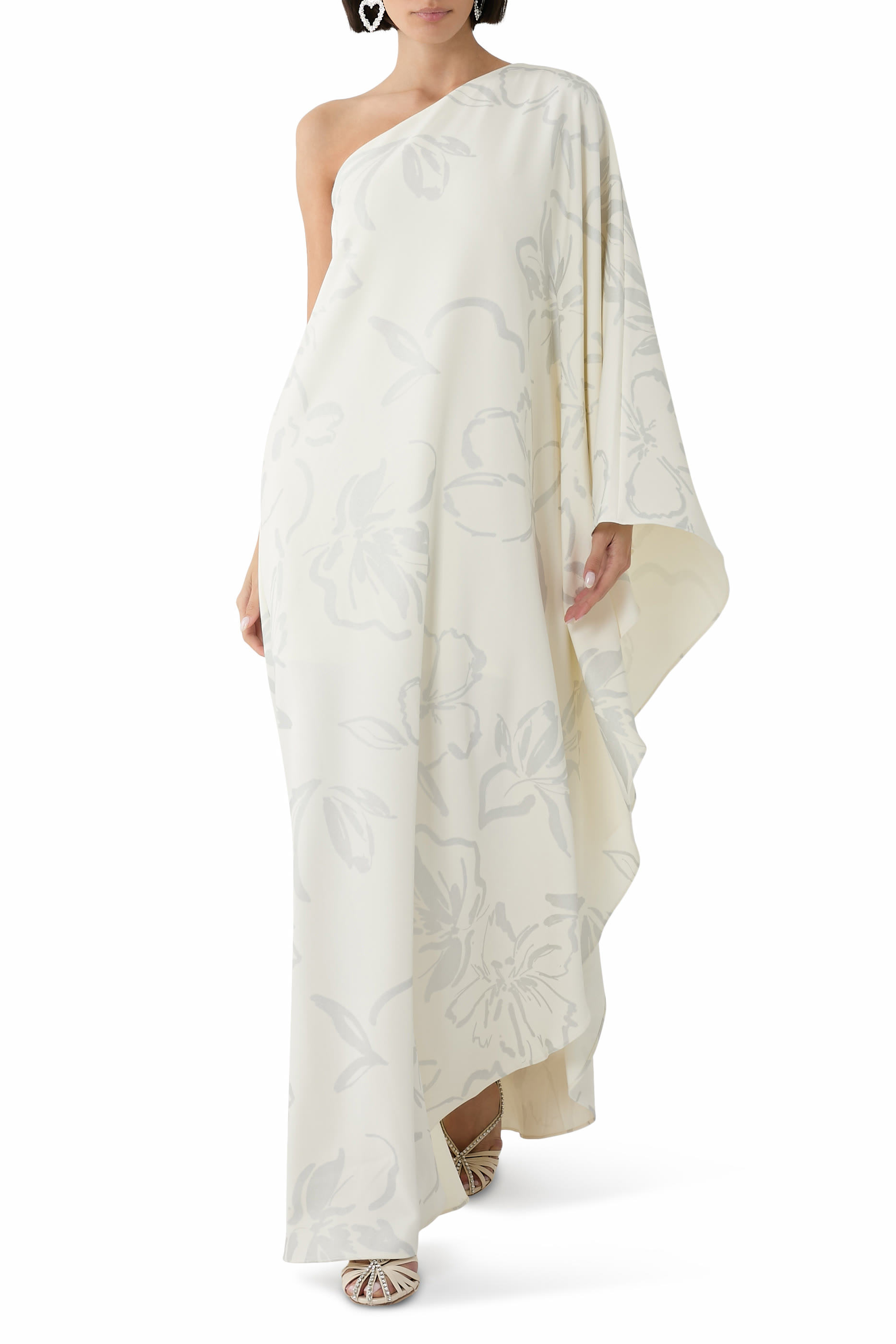 Nevean Floral Crepe Kaftan