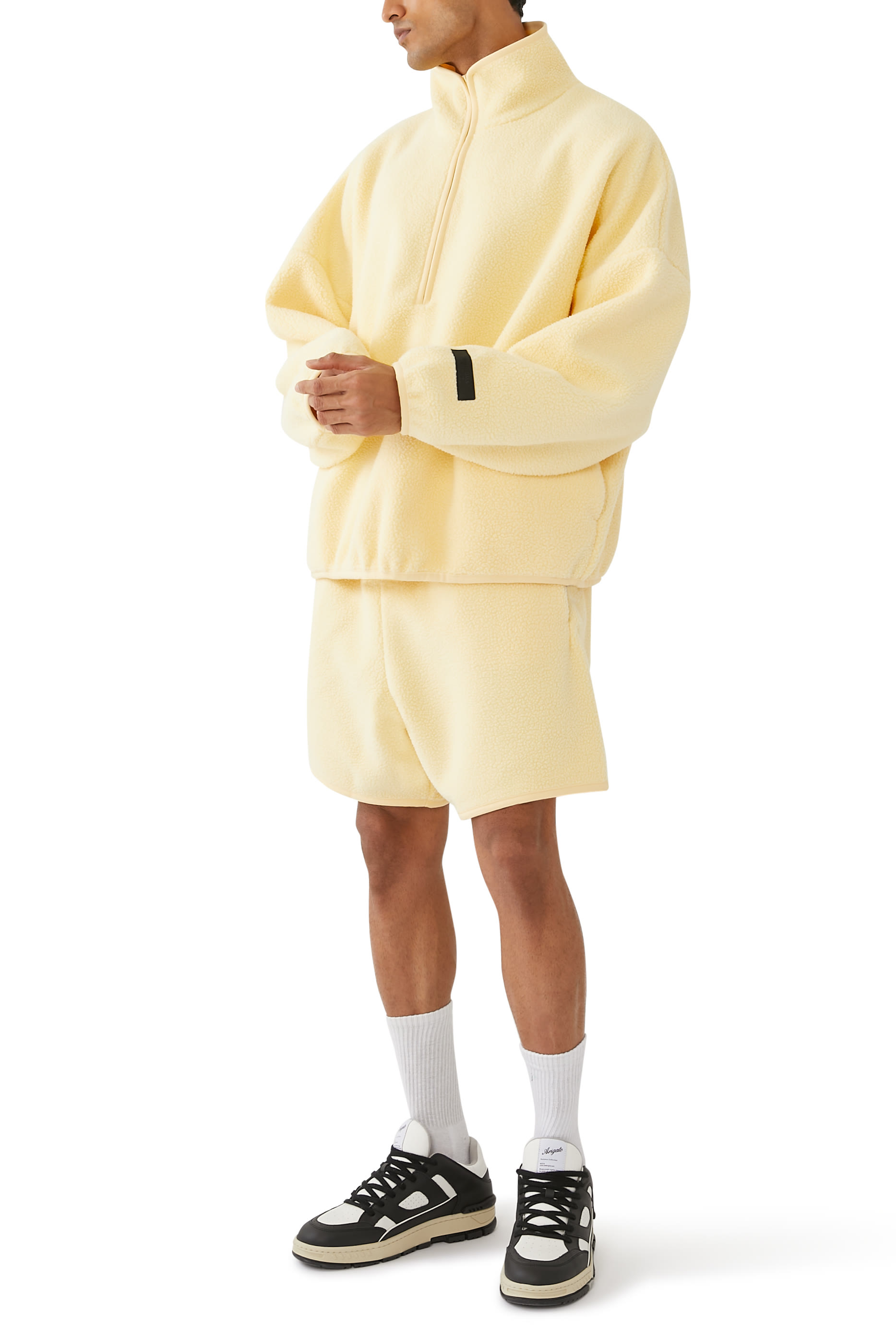 Polar Fleece Half-Zip Mockneck