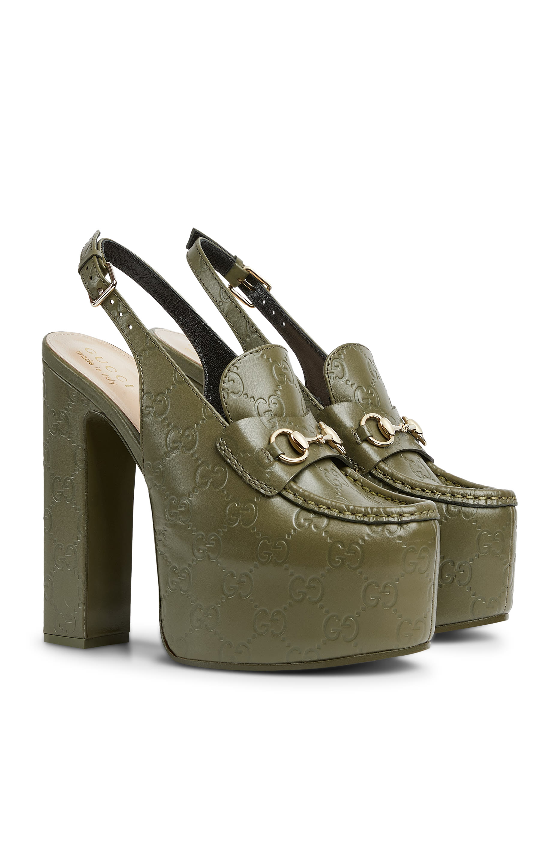 Horsebit 145 Platform Loafer Slingbacks