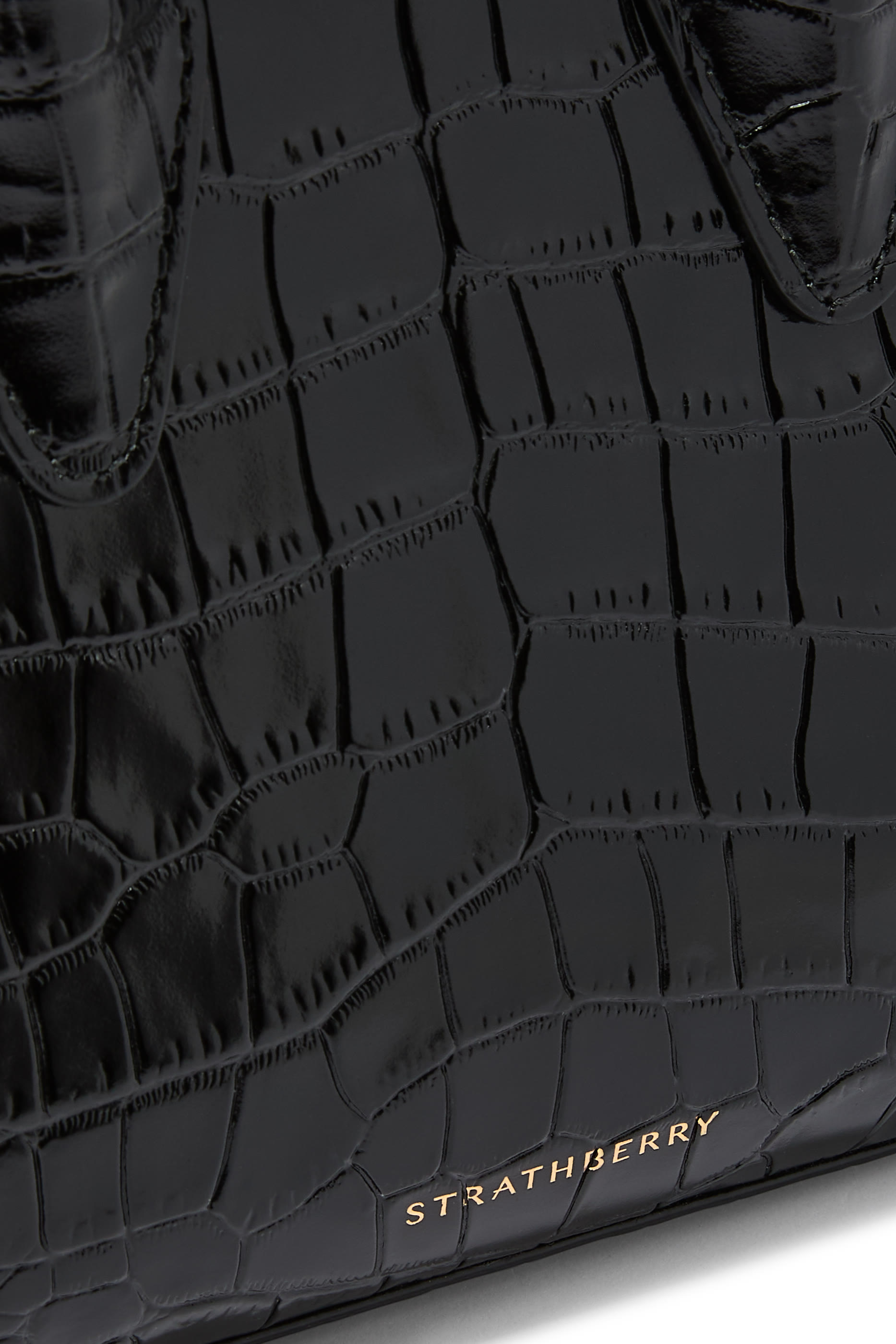 Nano Tote Croc-Embossed Top Handle Bag