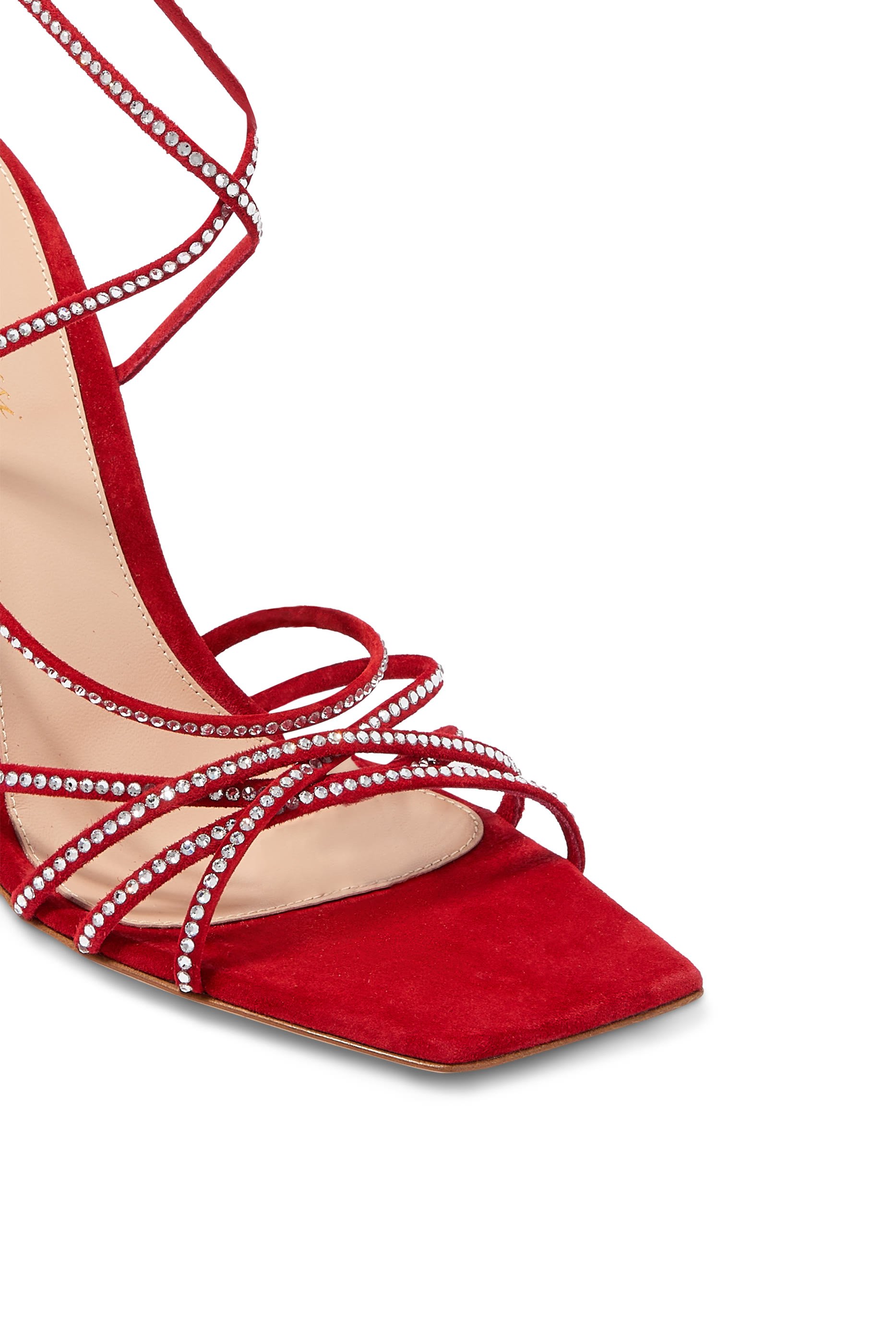 Crystal Embellished 70 Suede Sandals